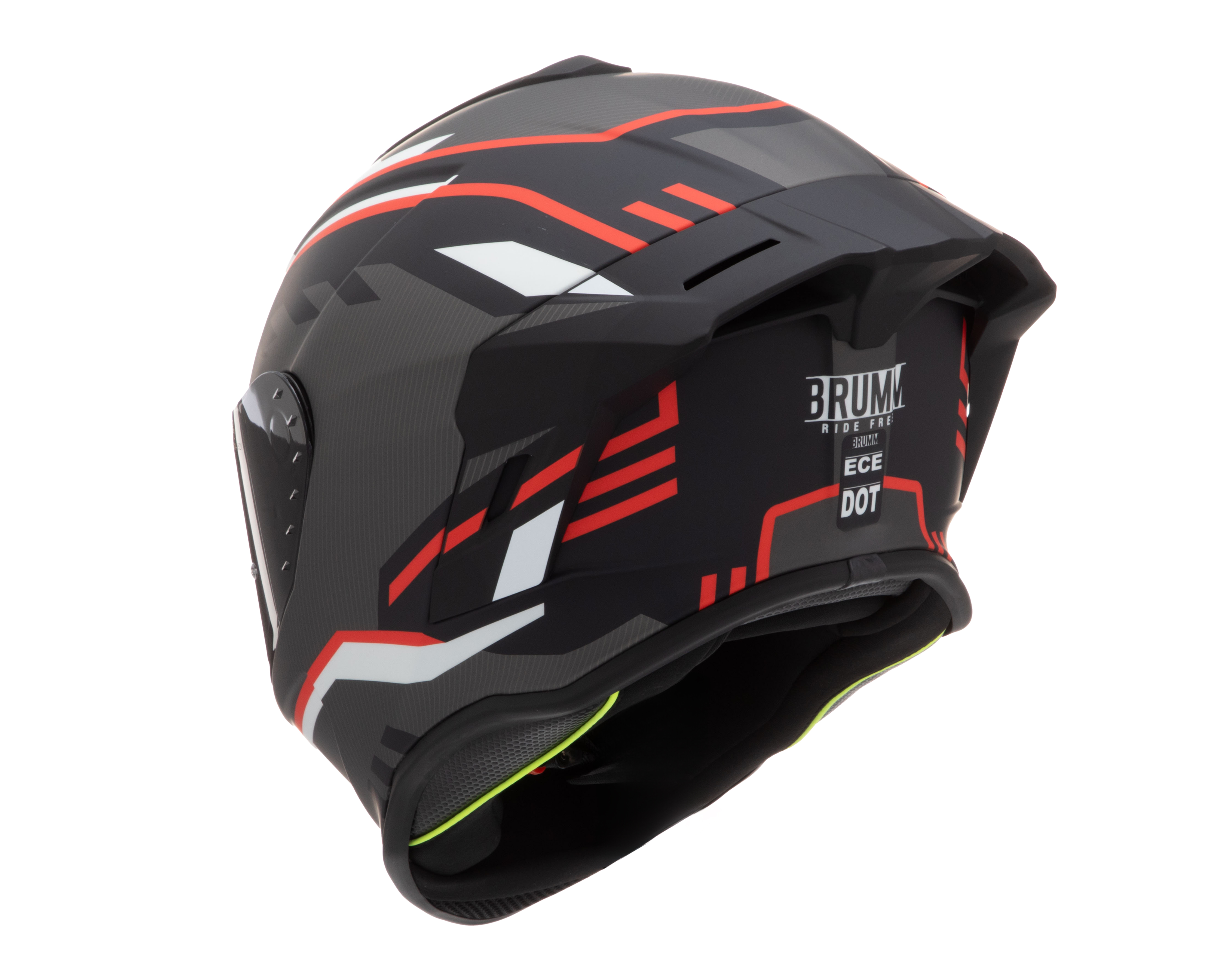 Foto 5 pulgar | Foto 4 | Casco para Motociclista Brumm Grande Negro