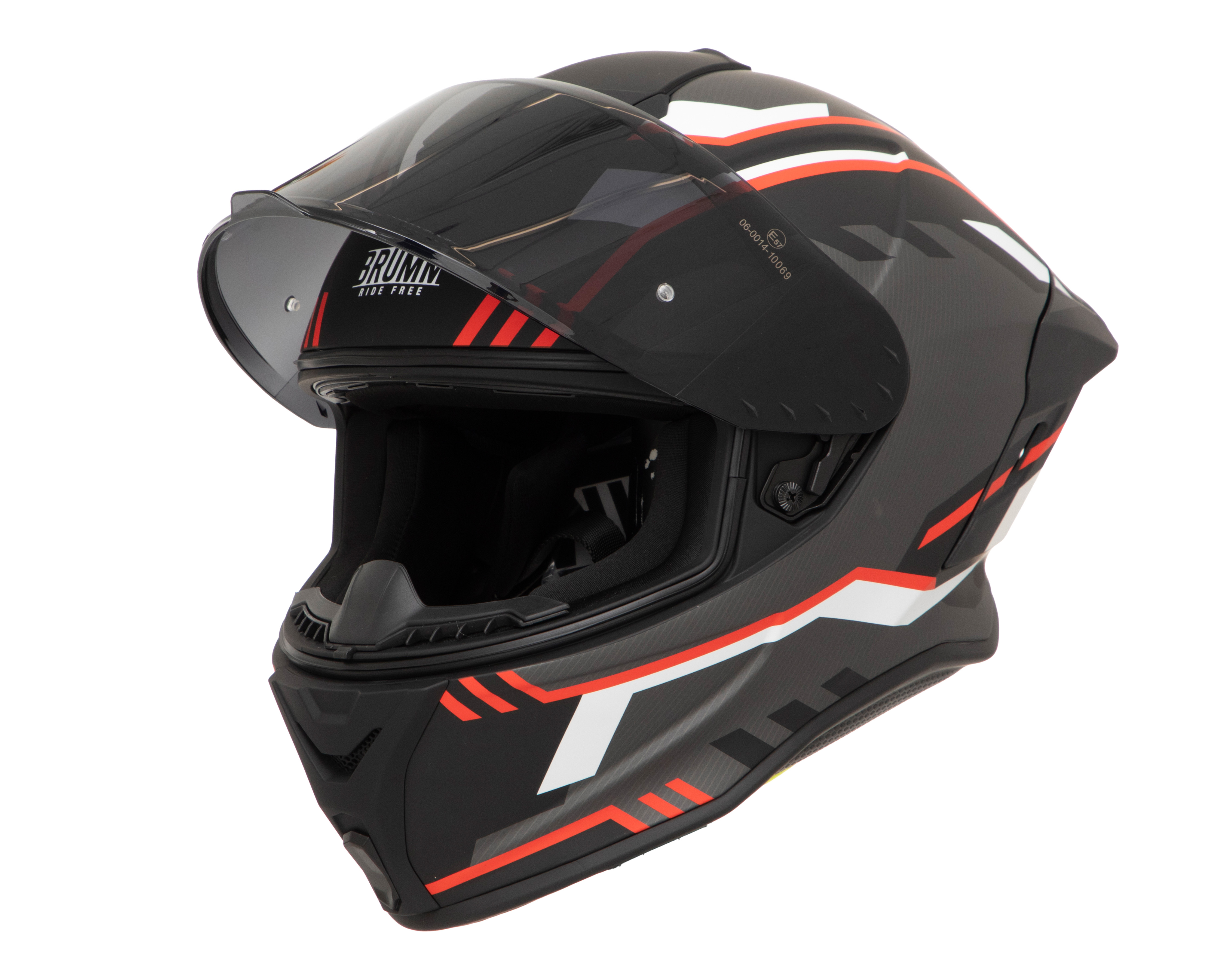 Casco para Motociclista Brumm Mediano Negro