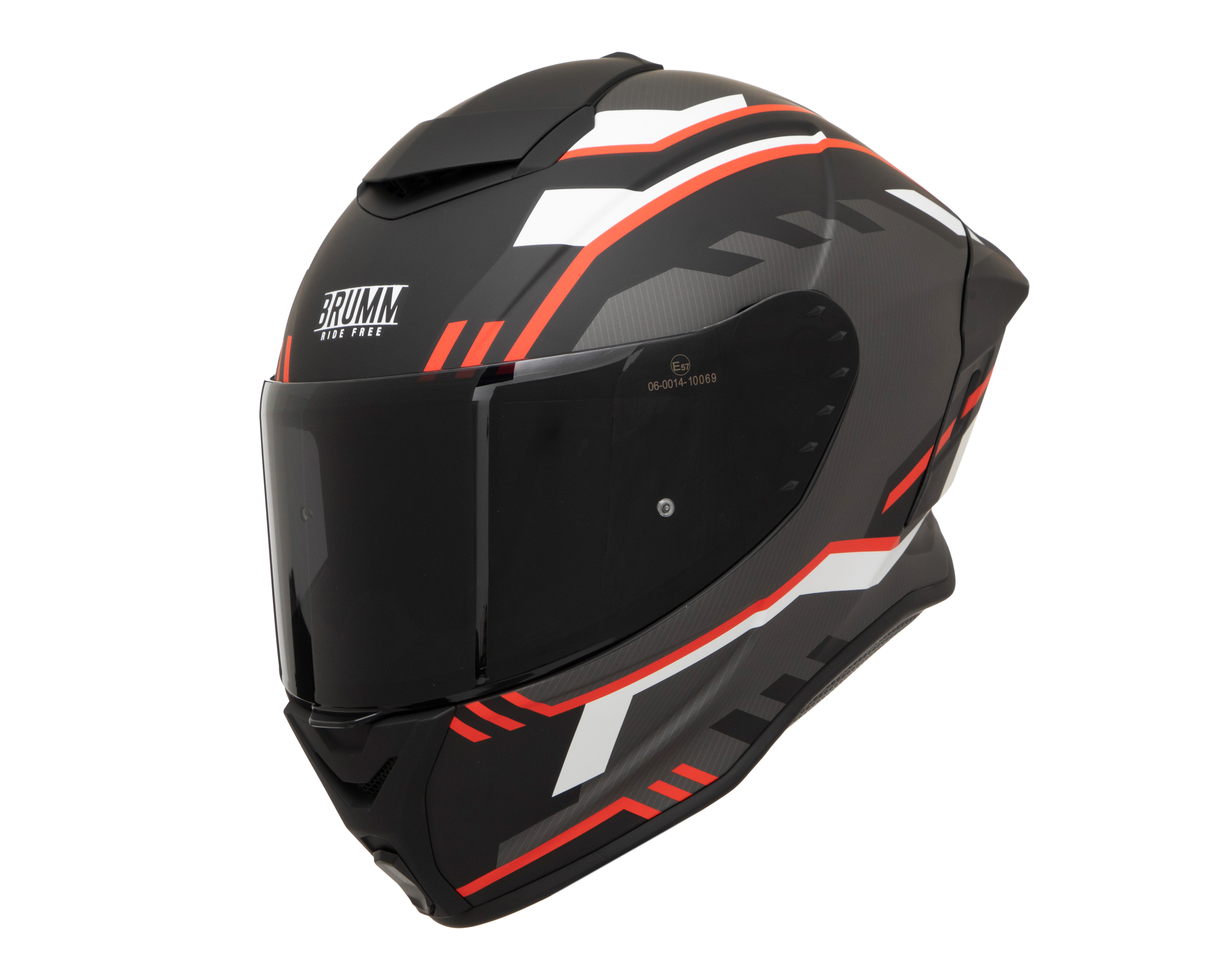 Foto 2 | Foto 2 | Casco para Motociclista Brumm Mediano Negro