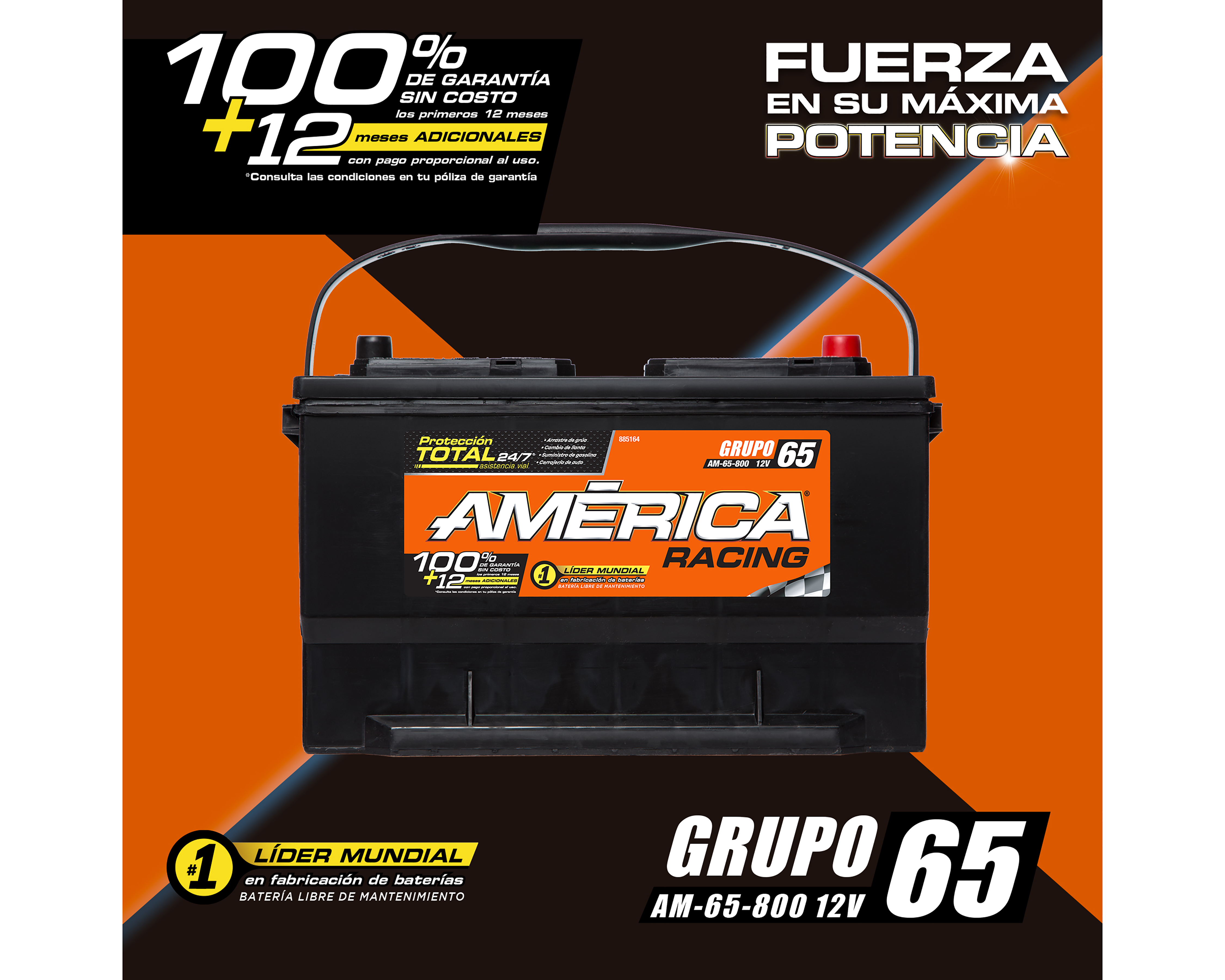 Foto 5 pulgar | Foto 4 | Acumulador América AM-65-800