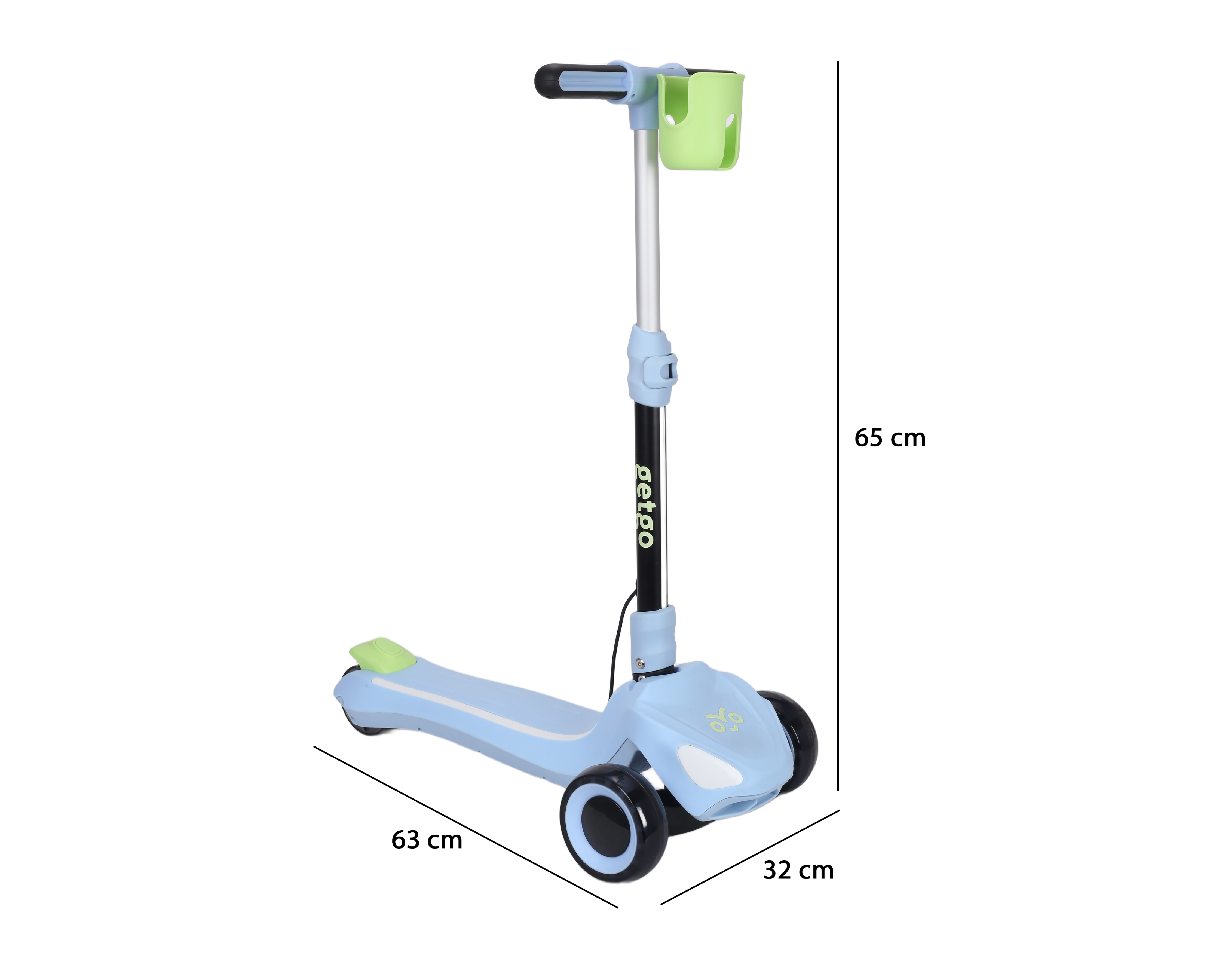 Foto 8 pulgar | Foto 7 | Scooter Eléctrico Getgo TriRide 8 km/h Azul