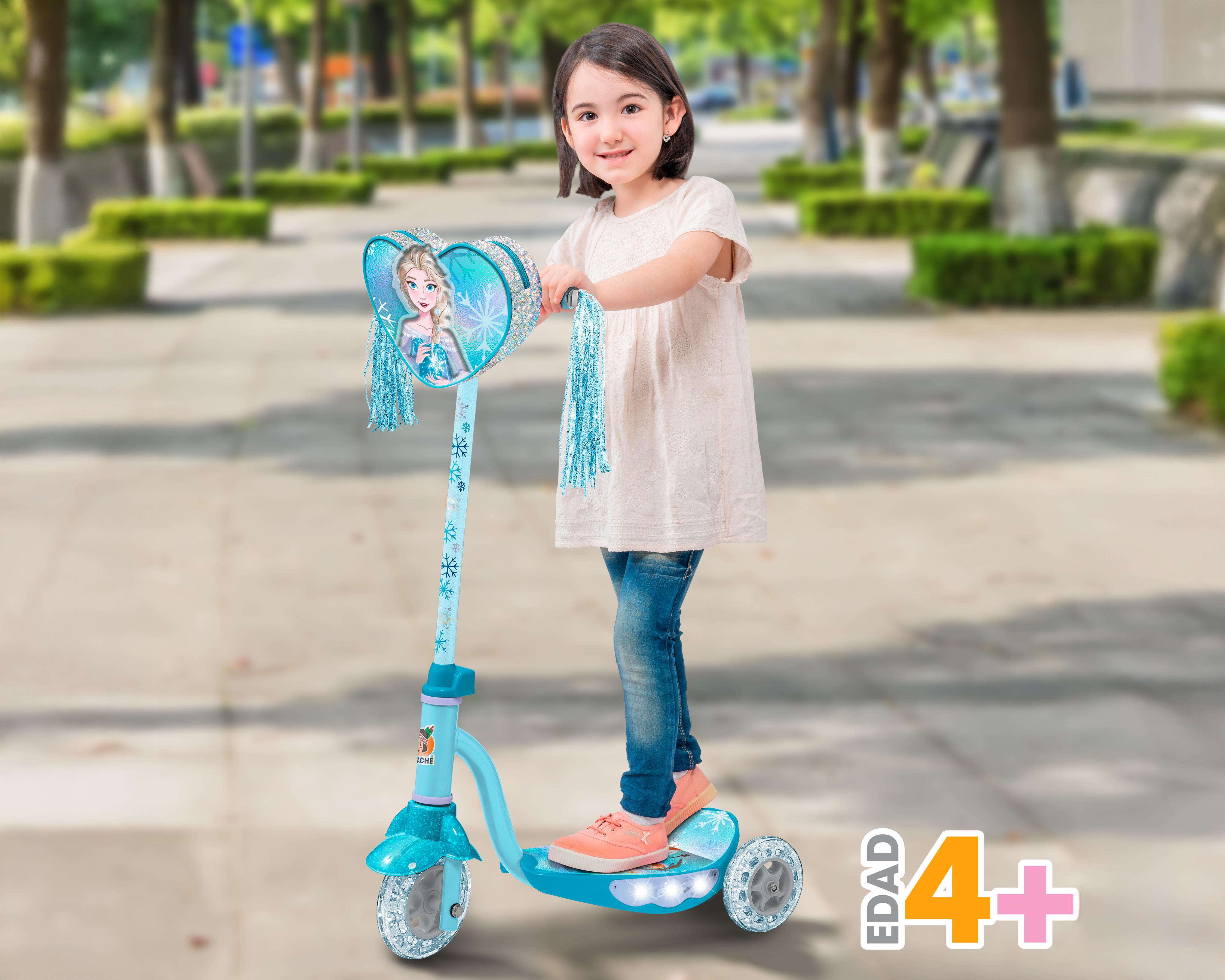 Foto 5 pulgar | Foto 4 | Scooter Apache Frozen con Luces LED