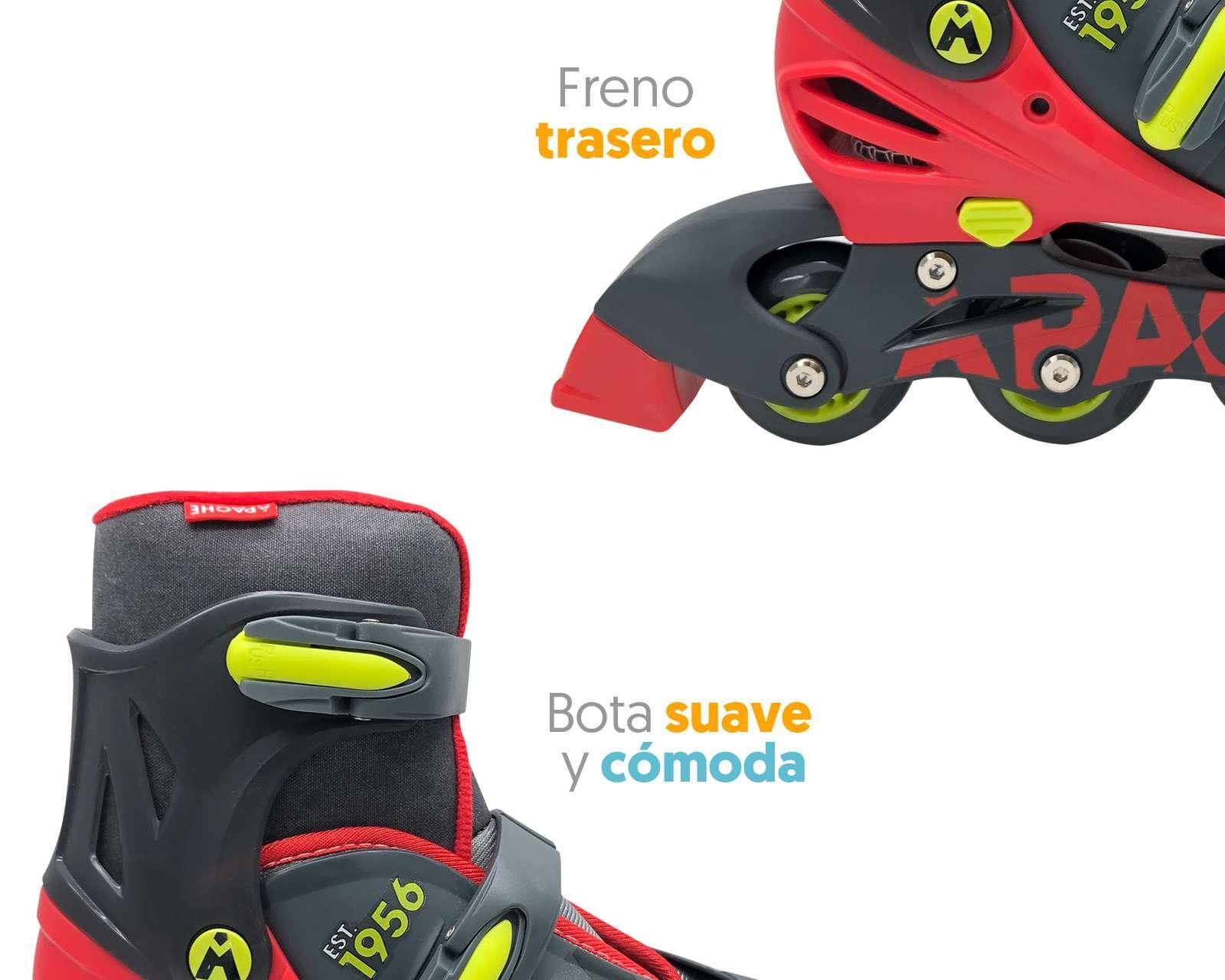 Foto 5 | Foto 5 | Patines Apache IL-SKAX-A-S Rojo