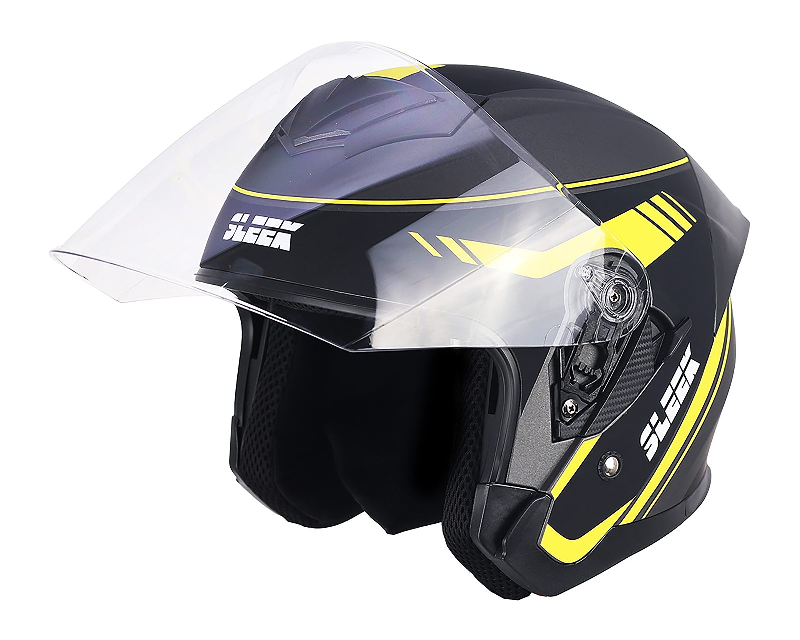 Foto 3 pulgar | Foto 2 | Casco para Motociclista Sleek Grande Negro con Certificación