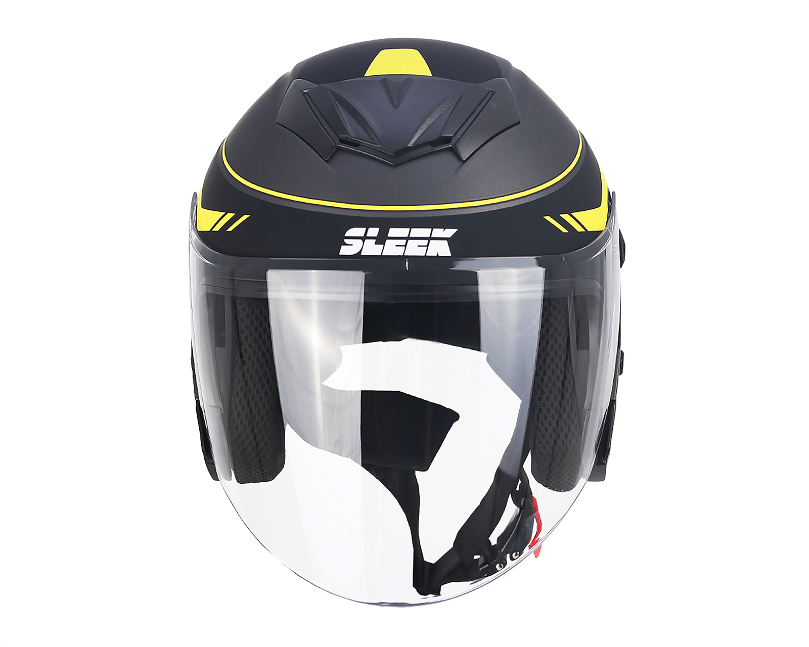Foto 4 pulgar | Foto 3 | Casco para Motociclista Sleek Mediano Negro 3/4