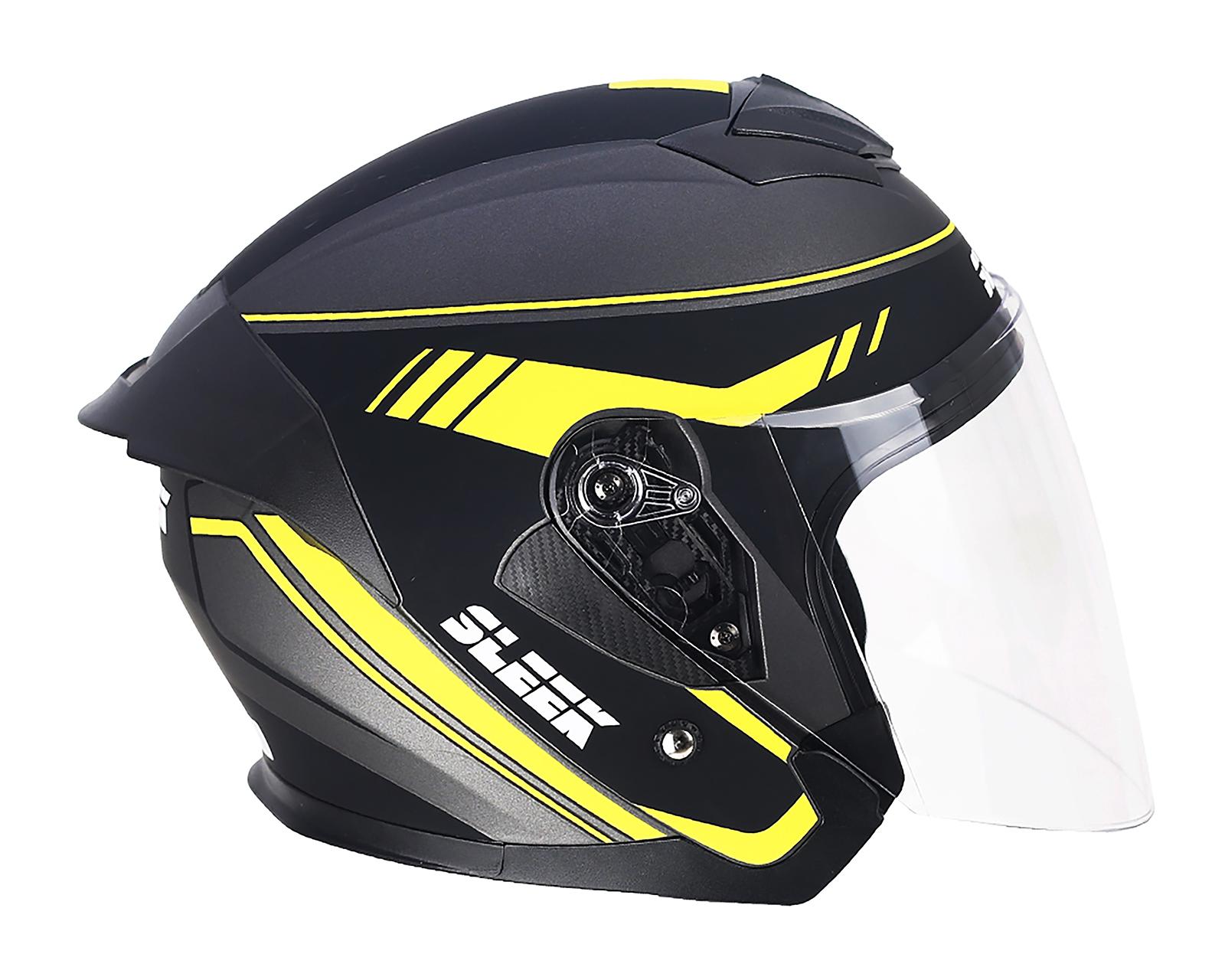 Foto 5 | Foto 5 | Casco para Motociclista Sleek Mediano Negro 3/4