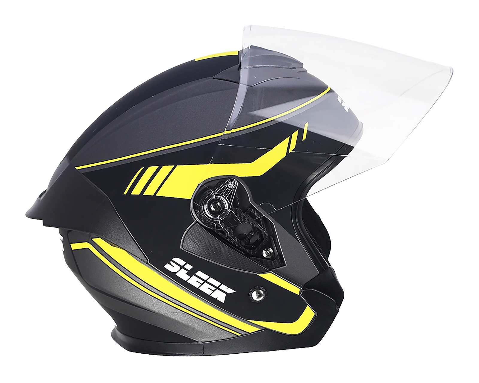 Foto 7 pulgar | Foto 6 | Casco para Motociclista Sleek Mediano Negro 3/4