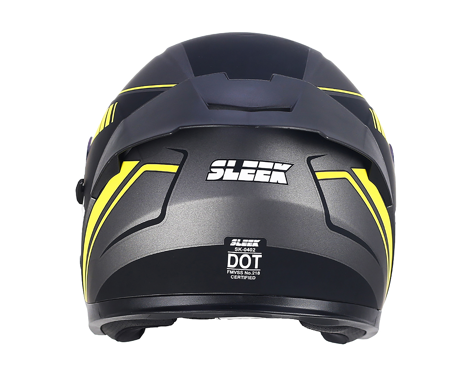 Foto 8 pulgar | Foto 7 | Casco para Motociclista Sleek Mediano Negro 3/4