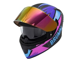 Casco para Motociclista Brumm Mediano Multicolor Certificado