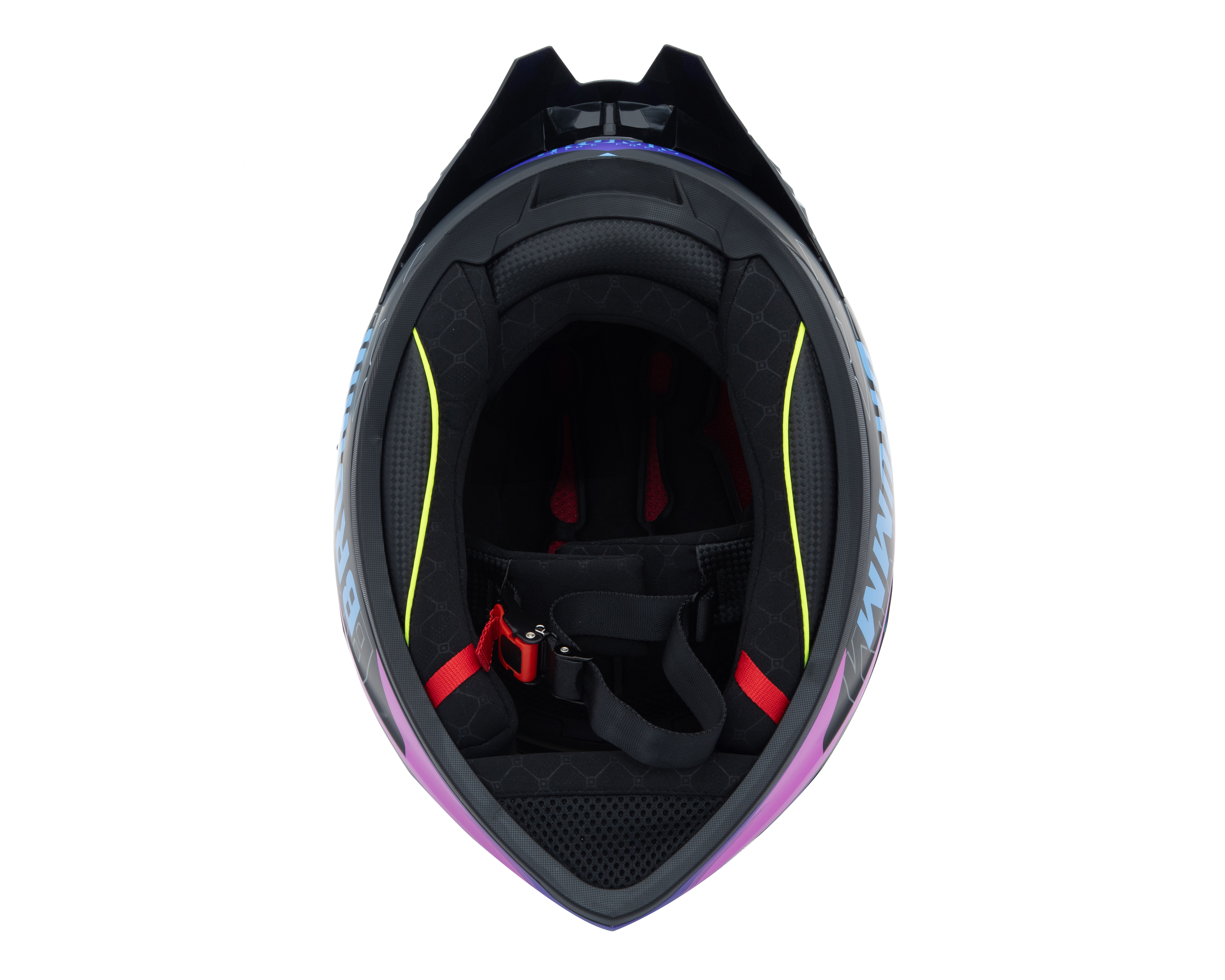 Foto 7 pulgar | Foto 6 | Casco para Motociclista Brumm Extragrande Multicolor Visera Abatible