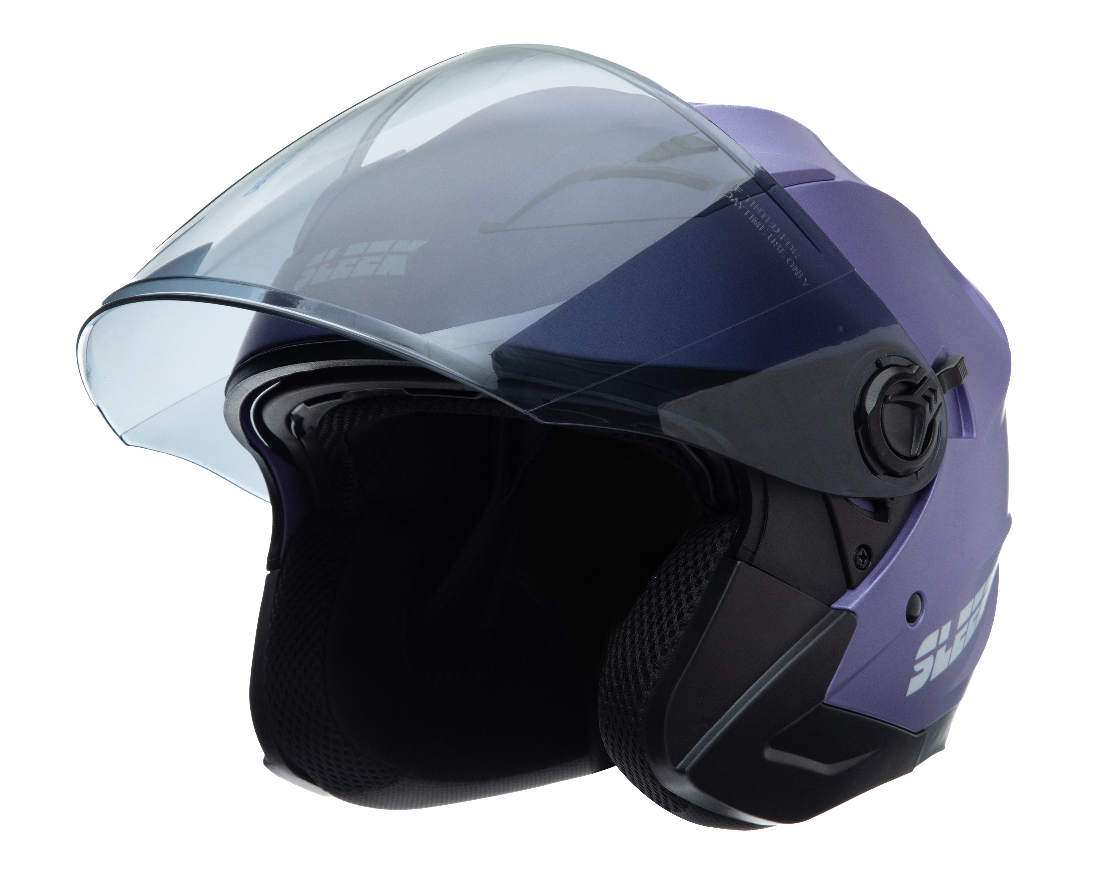 Casco para Motociclista Sleek Mediano Azul Abatible