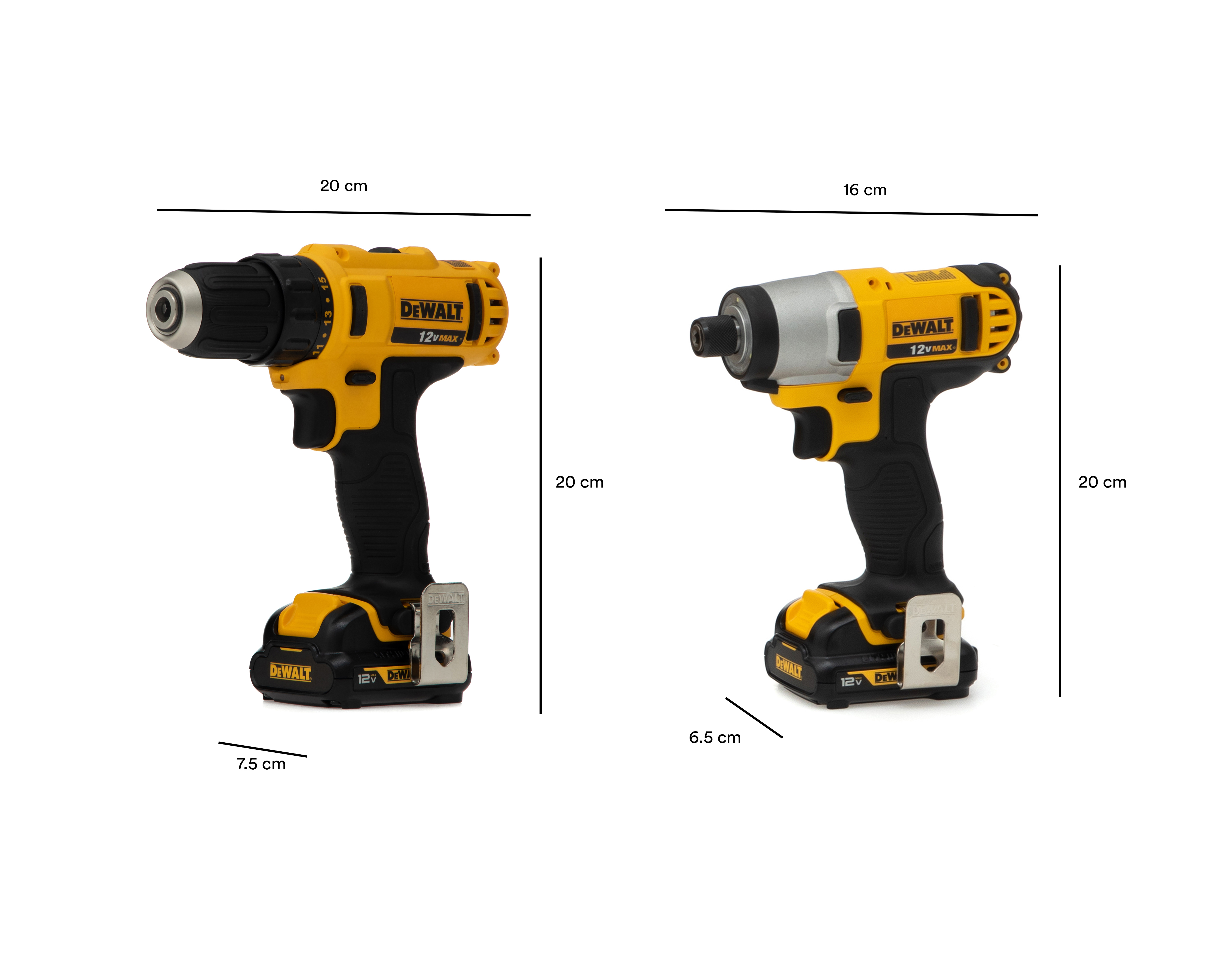 Foto 6 | Foto 6 | Taladro y Atornillador de Impacto Inalámbrico Dewalt DCK211S2 12 V