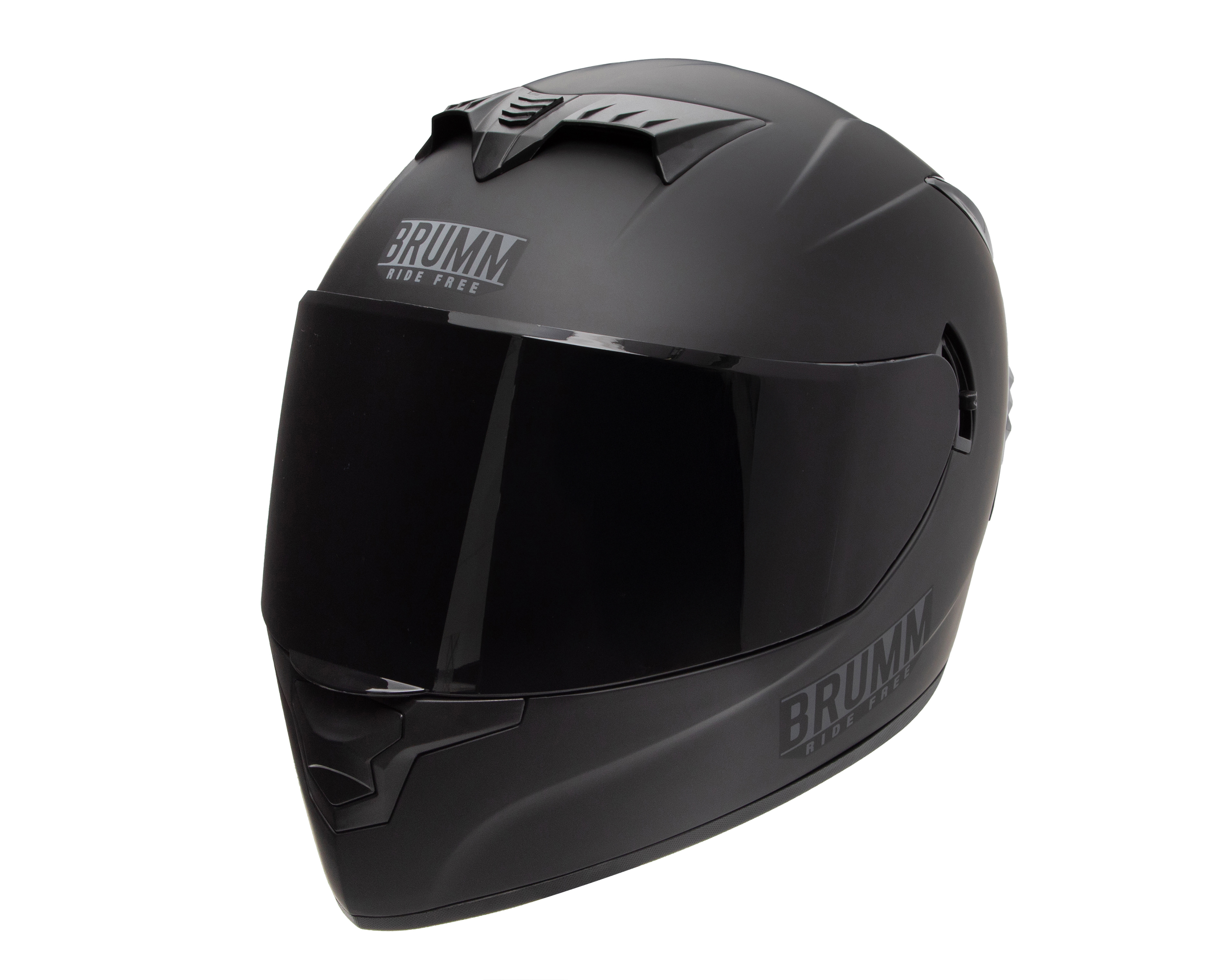 Foto 1 | Foto 1 | Casco para Motociclista Brumm Grande Negro con Ventilación