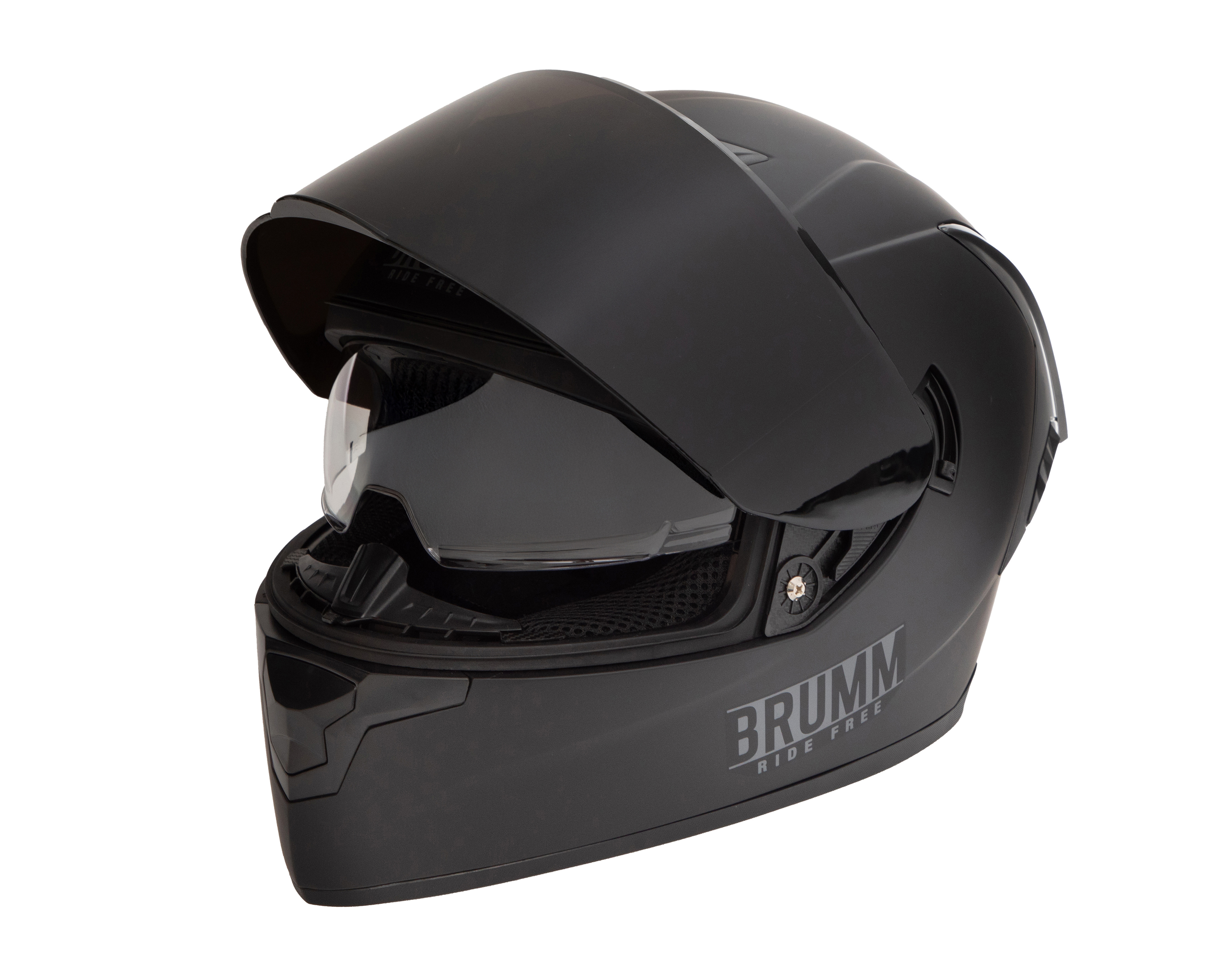 Foto 3 pulgar | Foto 2 | Casco para Motociclista Brumm Grande Negro con Ventilación