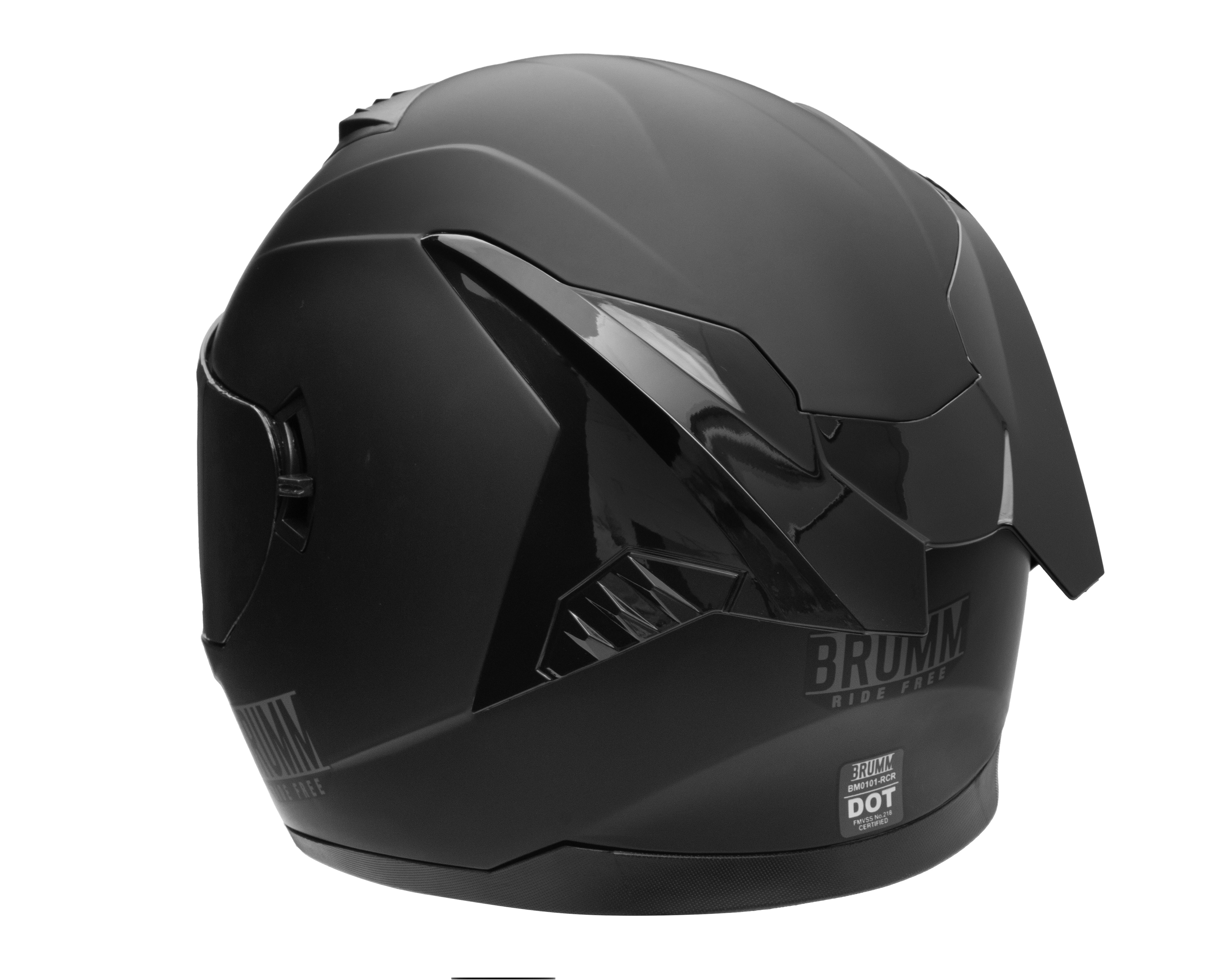 Foto 4 | Foto 4 | Casco para Motociclista Brumm Grande Negro con Ventilación