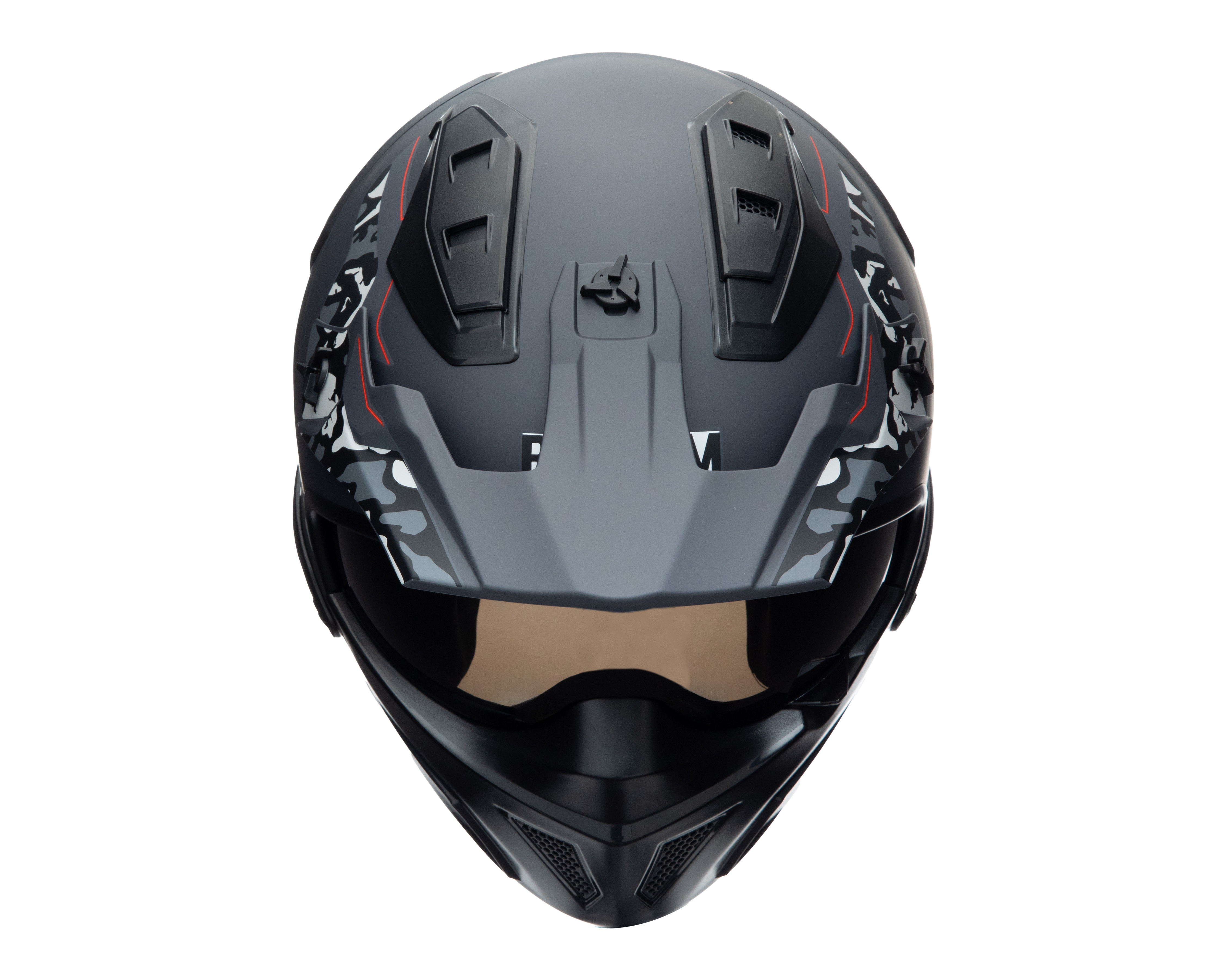 Foto 6 pulgar | Foto 5 | Casco para Motociclista Brumm Mediano Negro Doble Visor