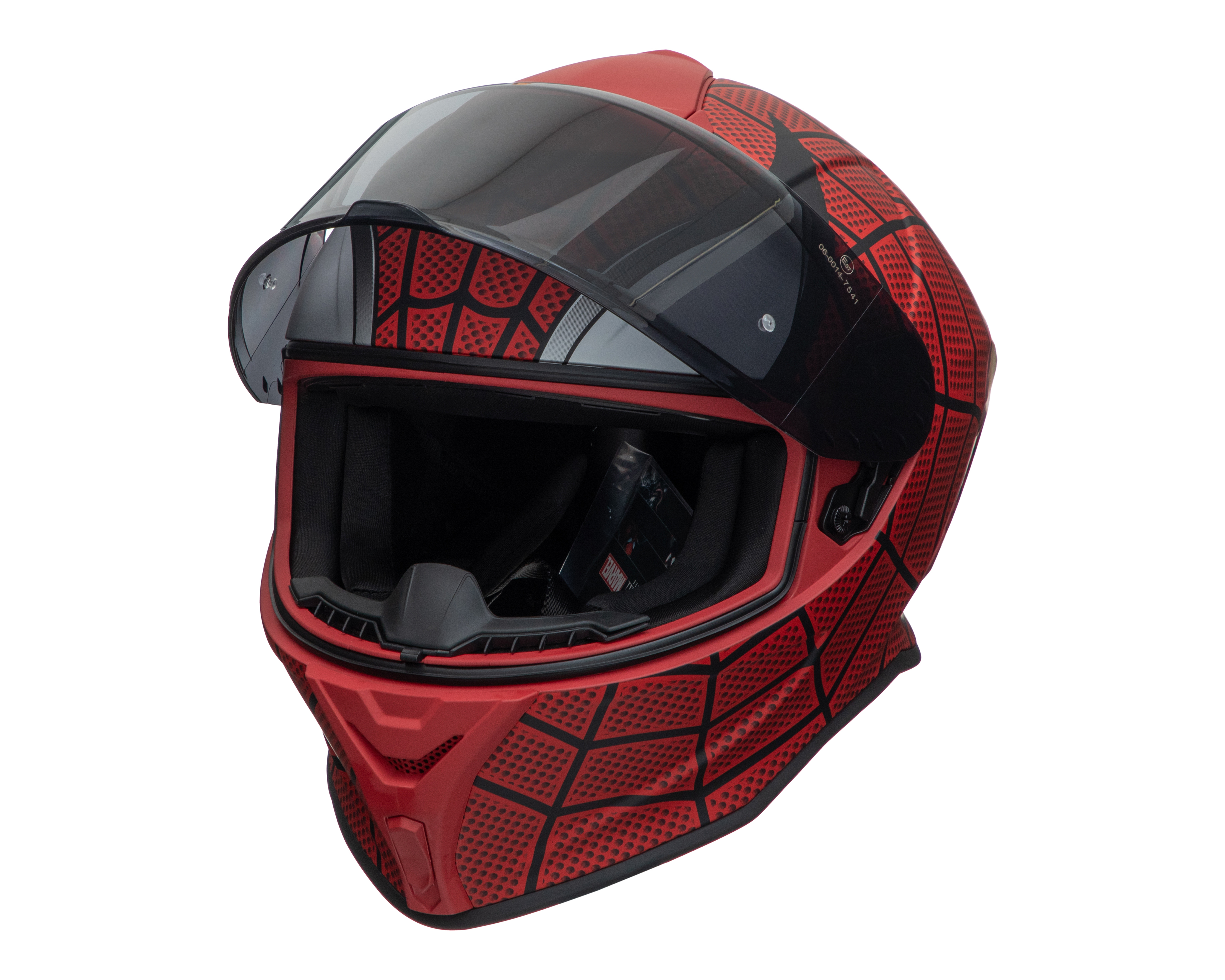 Foto 2 pulgar | Foto 1 | Casco para Motociclista Brumm Mediano Rojo Spider-Man