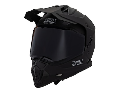 Foto 2 | Foto 2 | Casco para Motociclista Brumm Extra Grande Negro Certificado