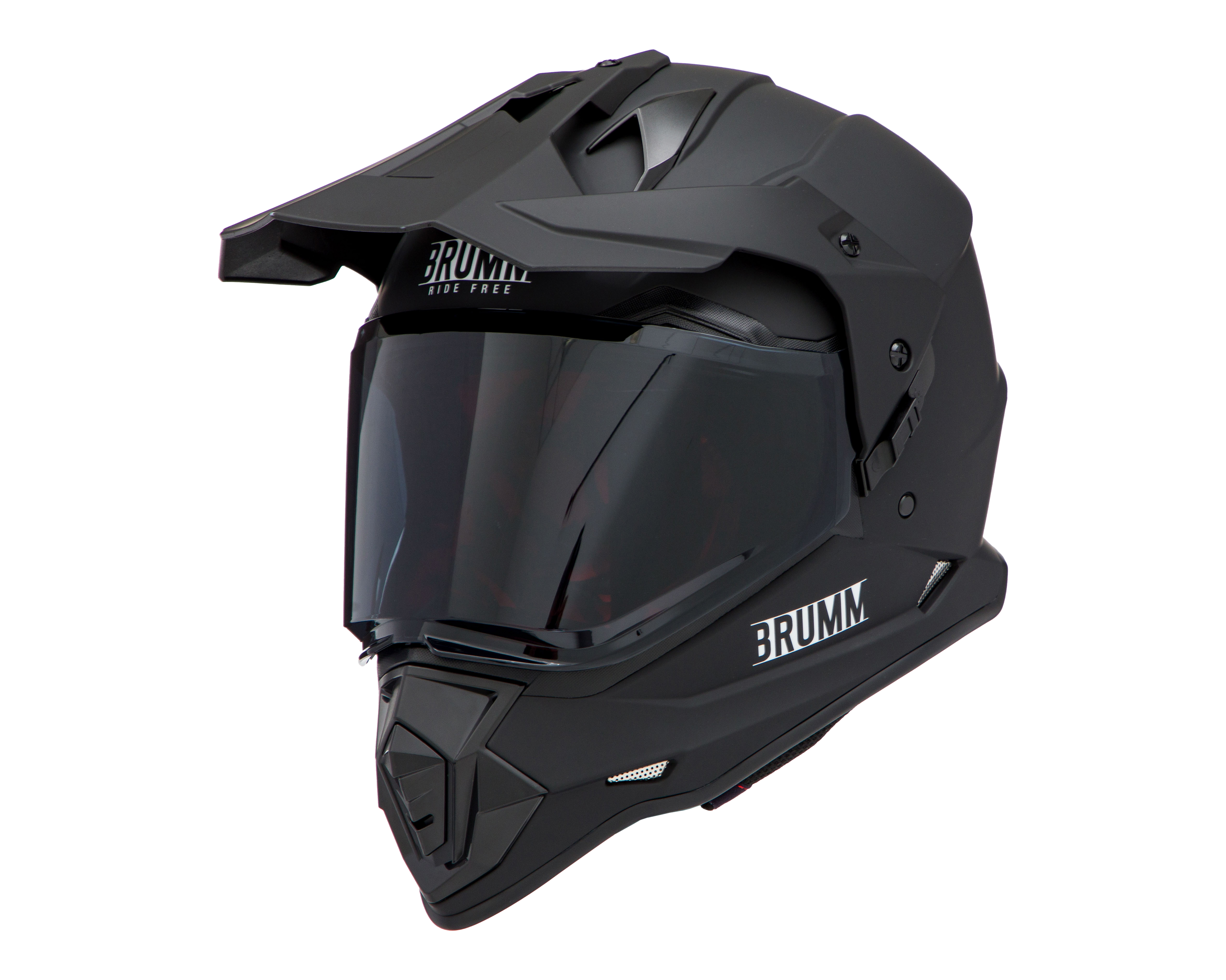 Foto 2 | Foto 2 | Casco para Motociclista Brumm Grande Negro Doble Propósito