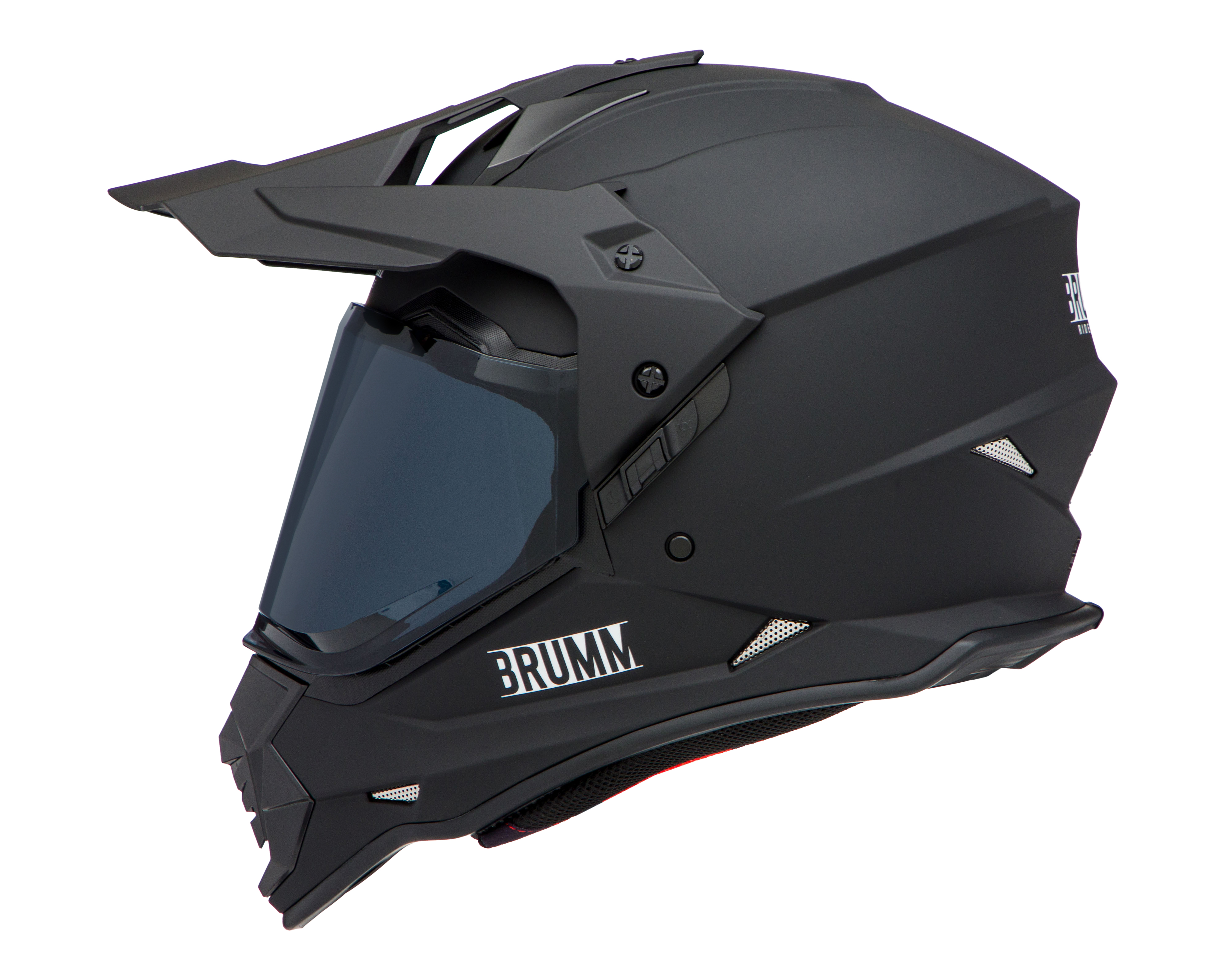 Foto 3 | Foto 3 | Casco para Motociclista Brumm Grande Negro Doble Propósito