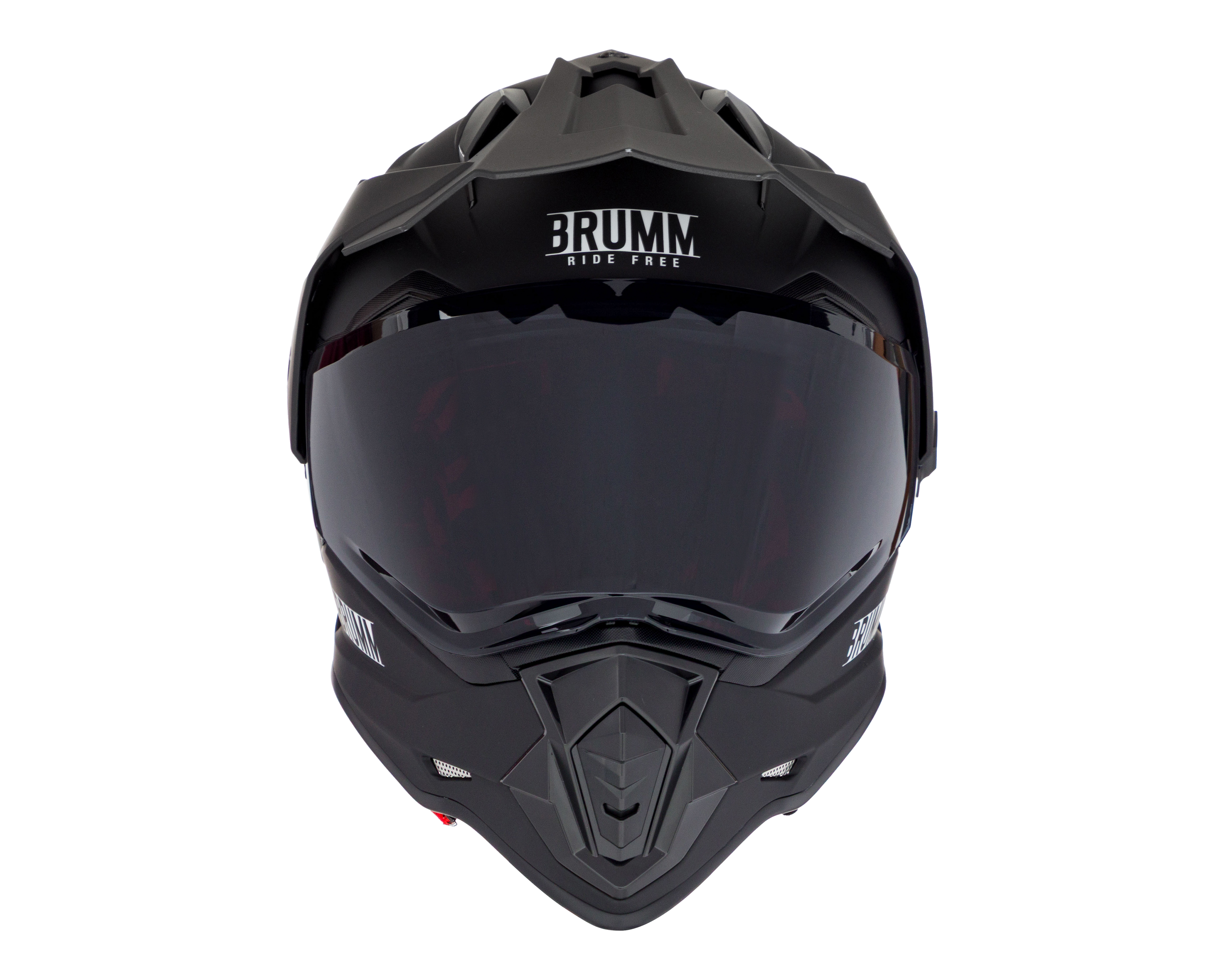 Foto 5 | Foto 5 | Casco para Motociclista Brumm Grande Negro Doble Propósito
