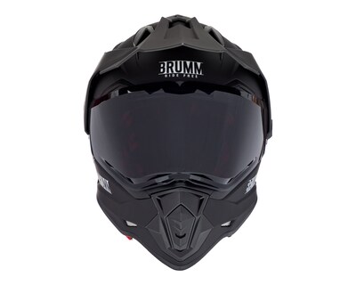 Foto 5 | Foto 5 | Casco para Motociclista Brumm Grande Negro Doble Propósito