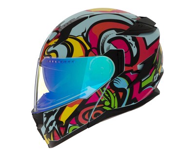 Foto 3 | Foto 3 | Casco para Motociclista Brumm Grande Multicolor Doble Visor