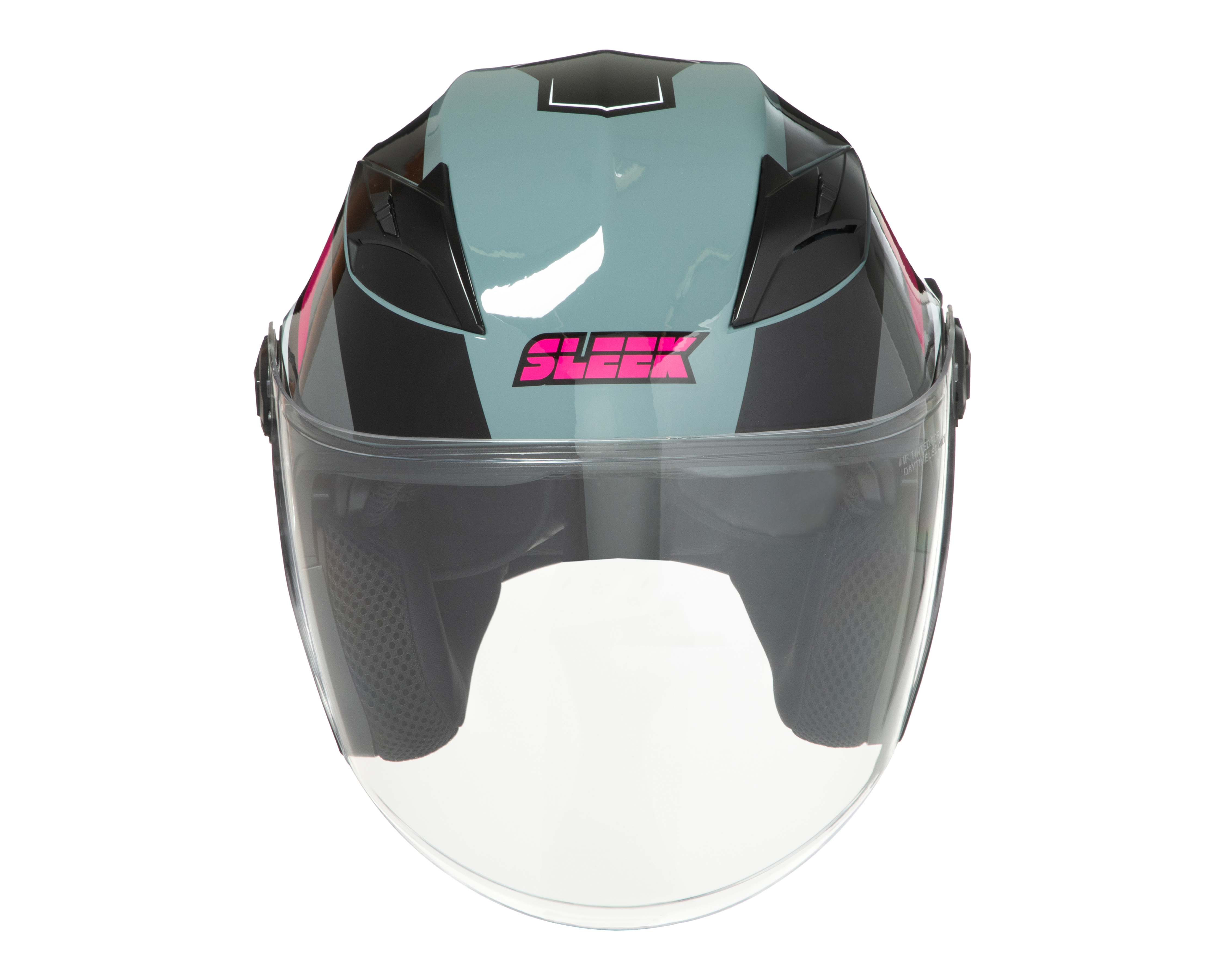 Foto 6 pulgar | Foto 5 | Casco para Motociclista Sleek Mediano Negro Doble Visor