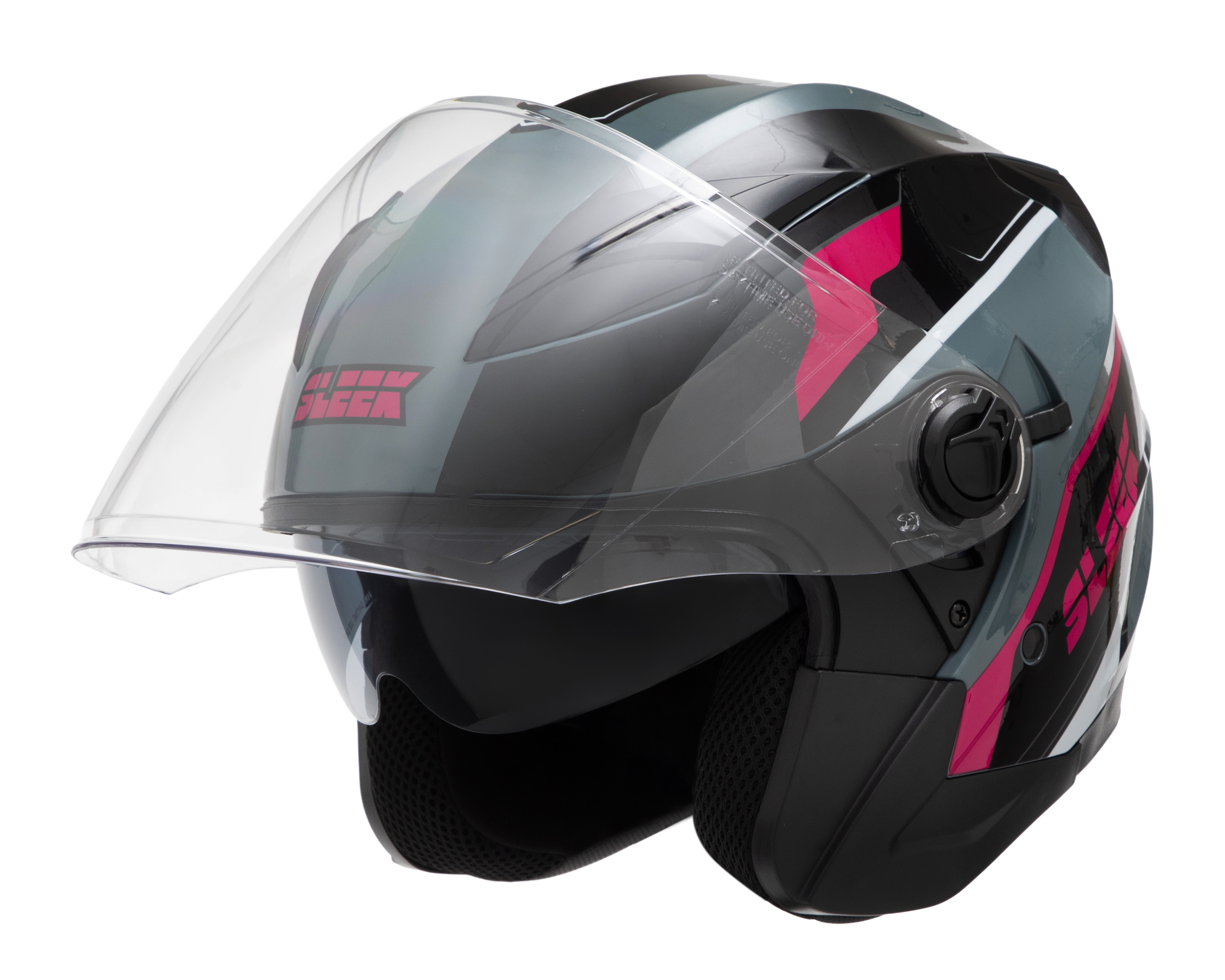 Foto 2 | Foto 2 | Casco para Motociclista Sleek Talla Grande Negro Doble Visor