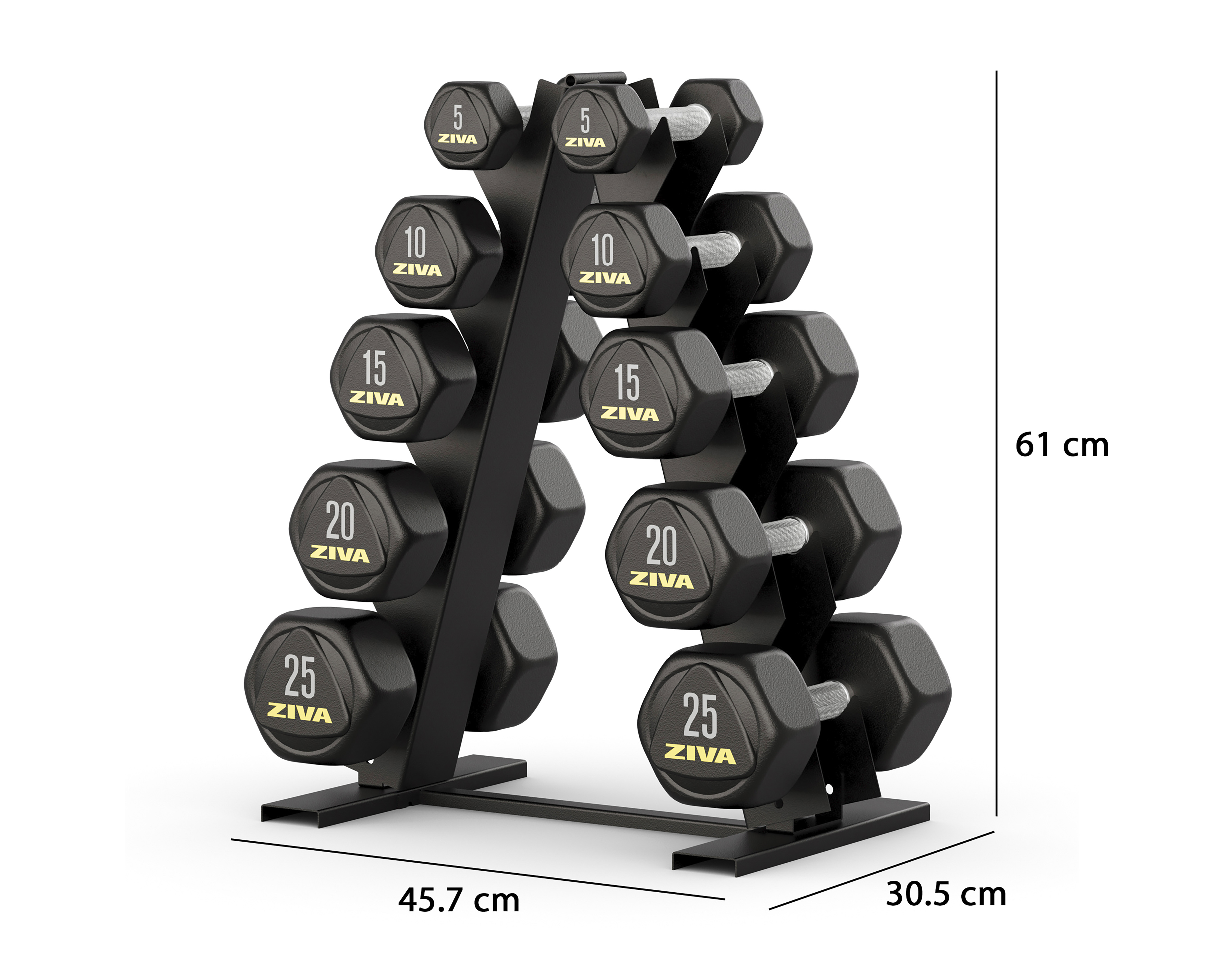 Foto 10 pulgar | Foto 9 | Set de Mancuernas Ziva 11 Piezas