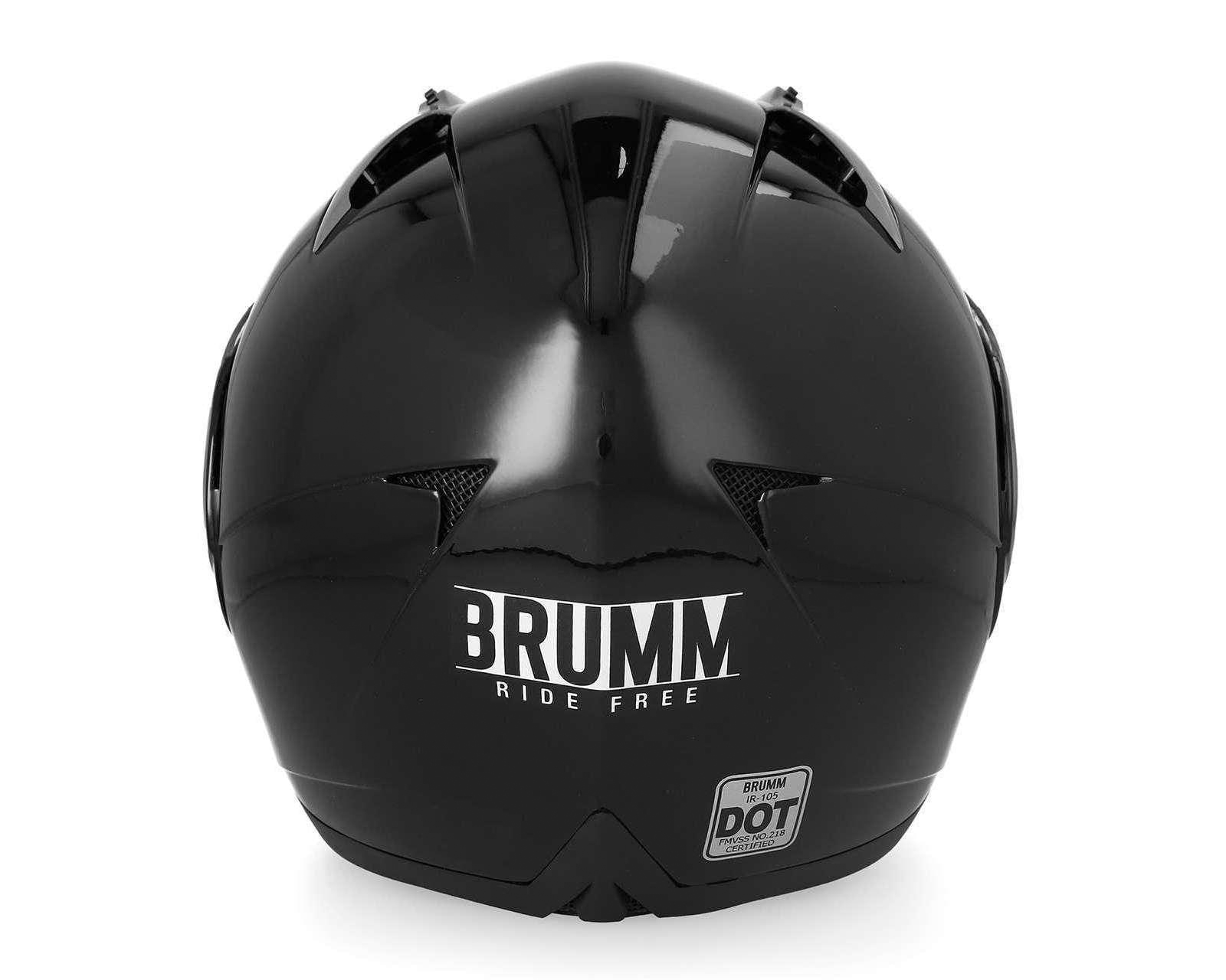 Foto 5 pulgar | Foto 4 | Casco para Motociclista Brumm Extragrande Negro