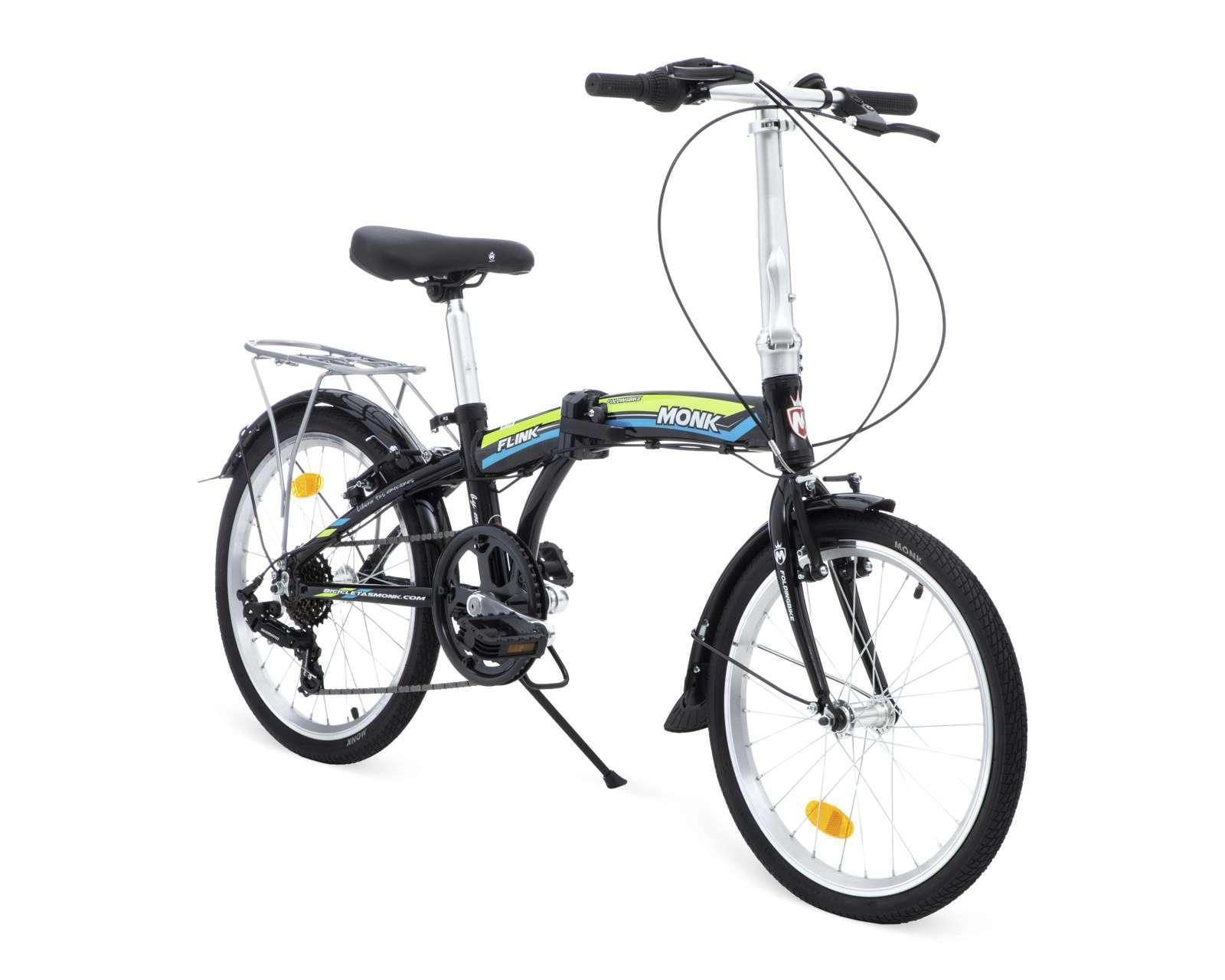 Foto 2 pulgar | Foto 1 | Bicicleta Urbana Monk Flink 20" Plegable Negra