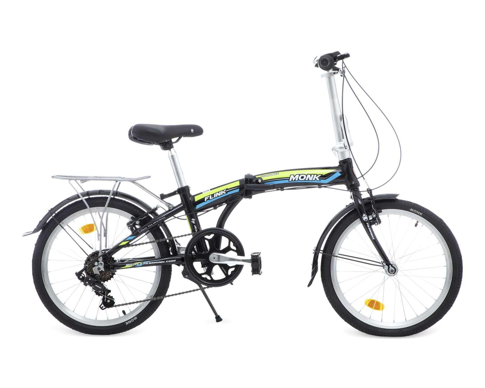 Foto 3 pulgar | Foto 2 | Bicicleta Urbana Monk Flink 20" Plegable Negra