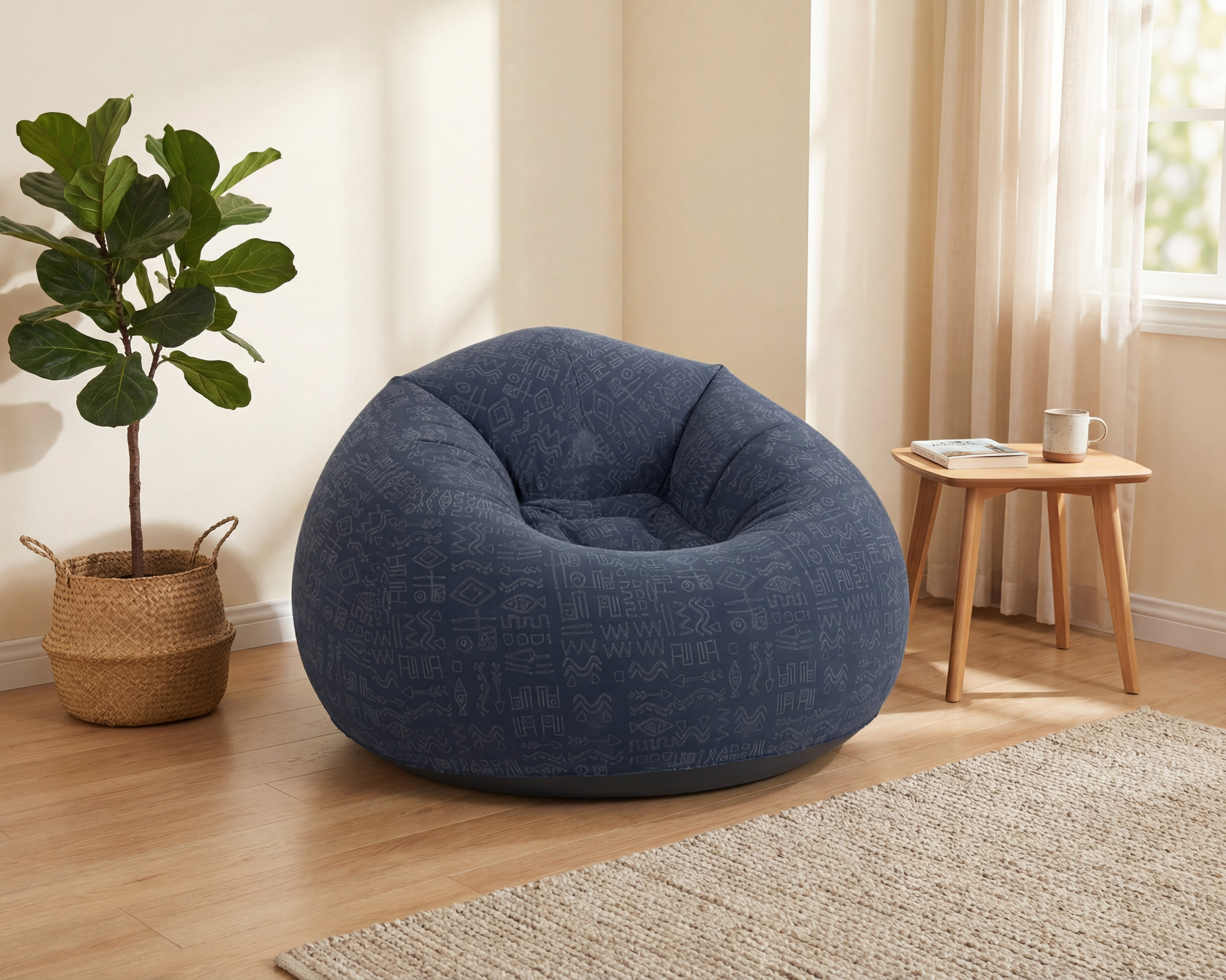 Foto 6 pulgar | Foto 5 | Puff Inflable Avenli Azul