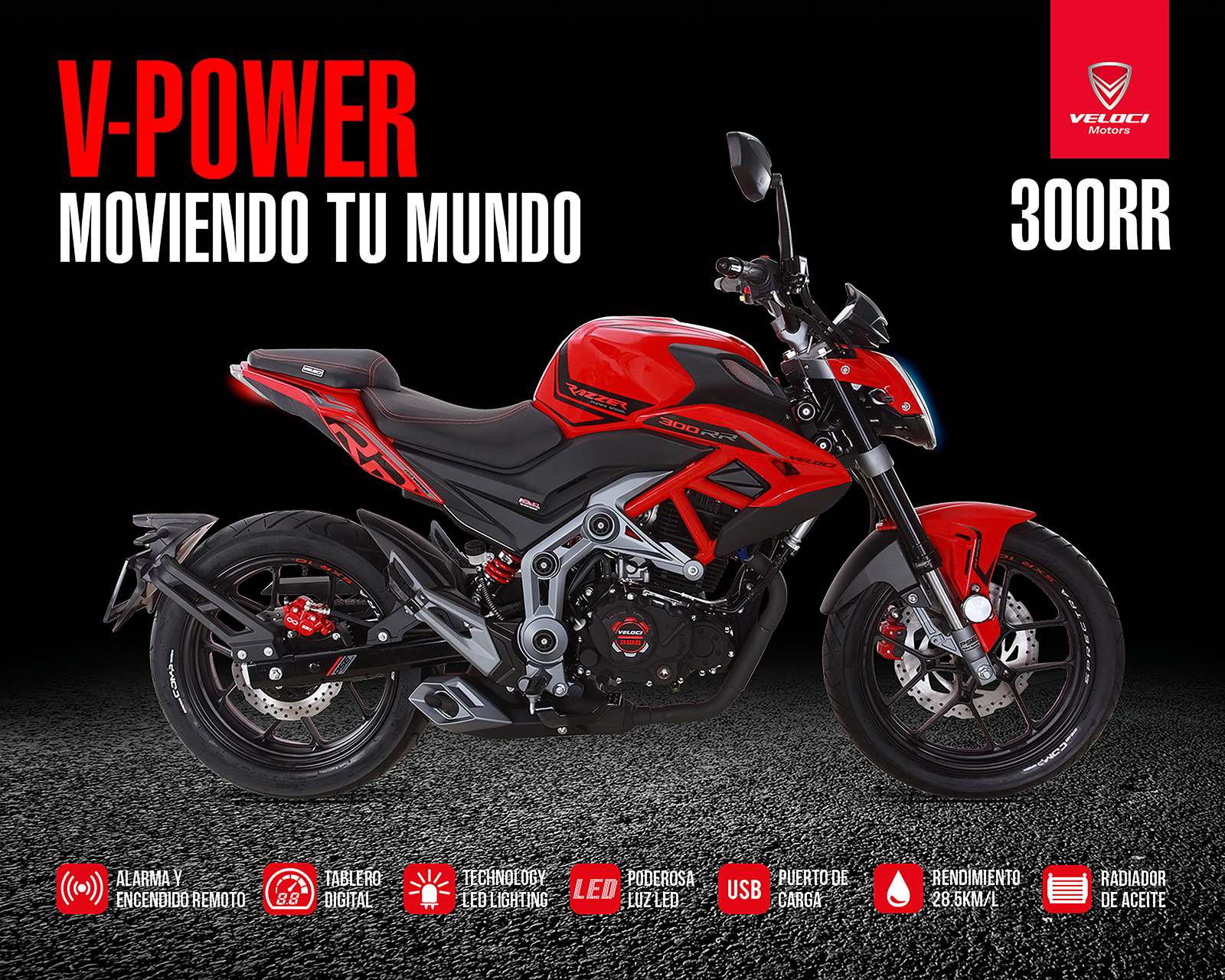 Foto 4 | Foto 4 | Motocicleta Veloci Razzer GTR 300 cc 2026