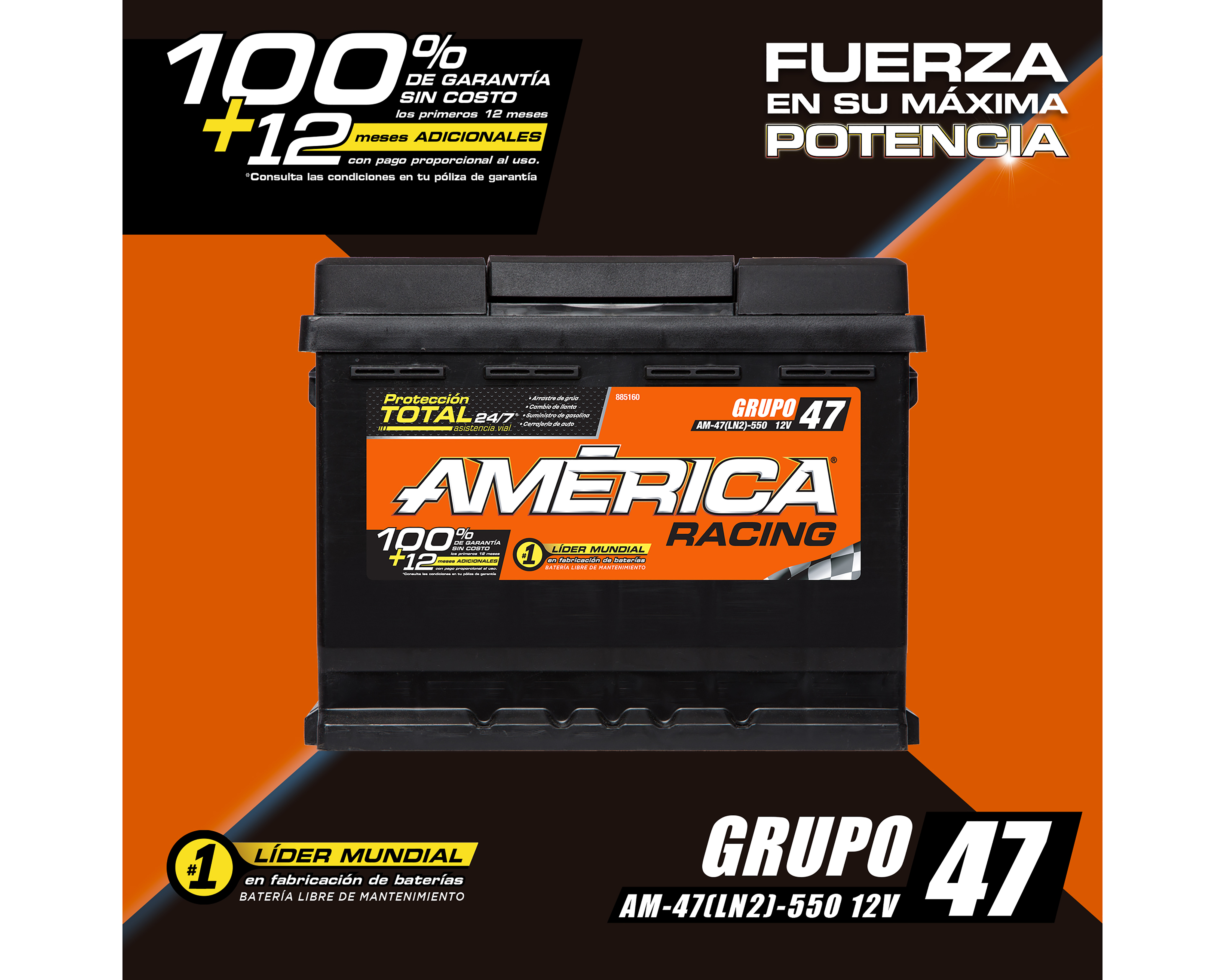 Foto 4 | Foto 4 | Acumulador América AM-47-550