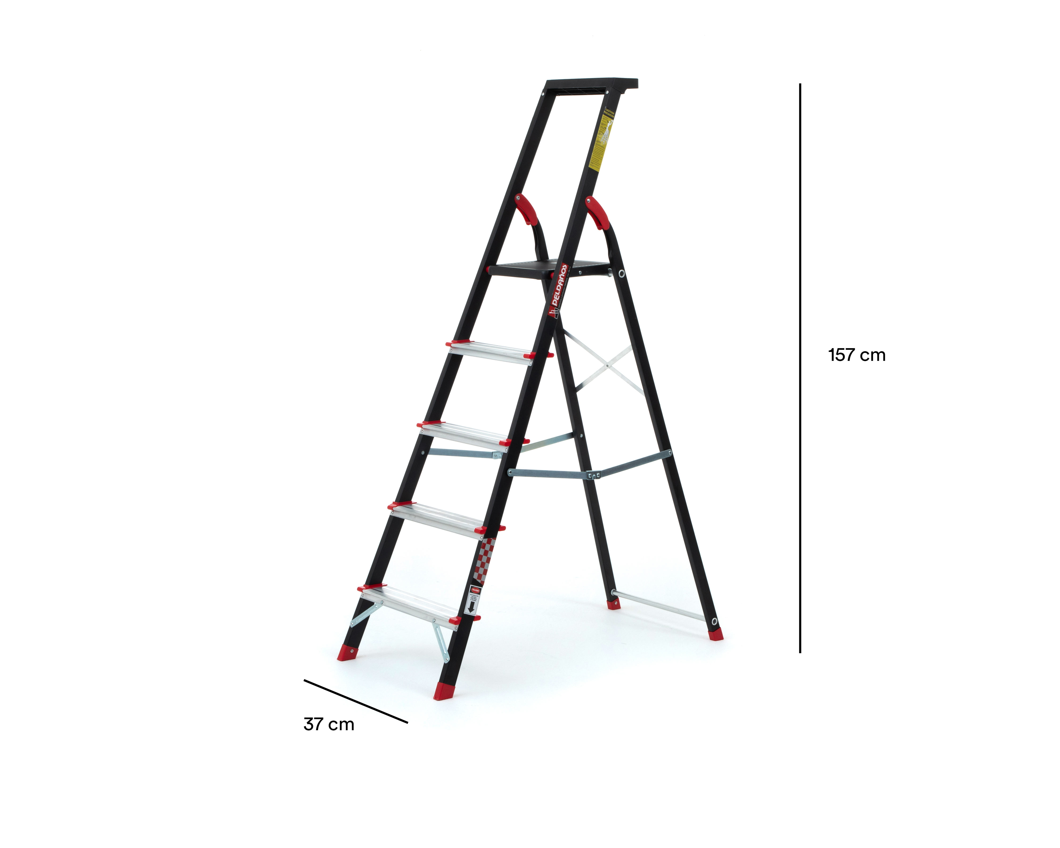 Foto 5 pulgar | Foto 4 | Escalera de Tijera Peldaños Aluminio 4 Escalones