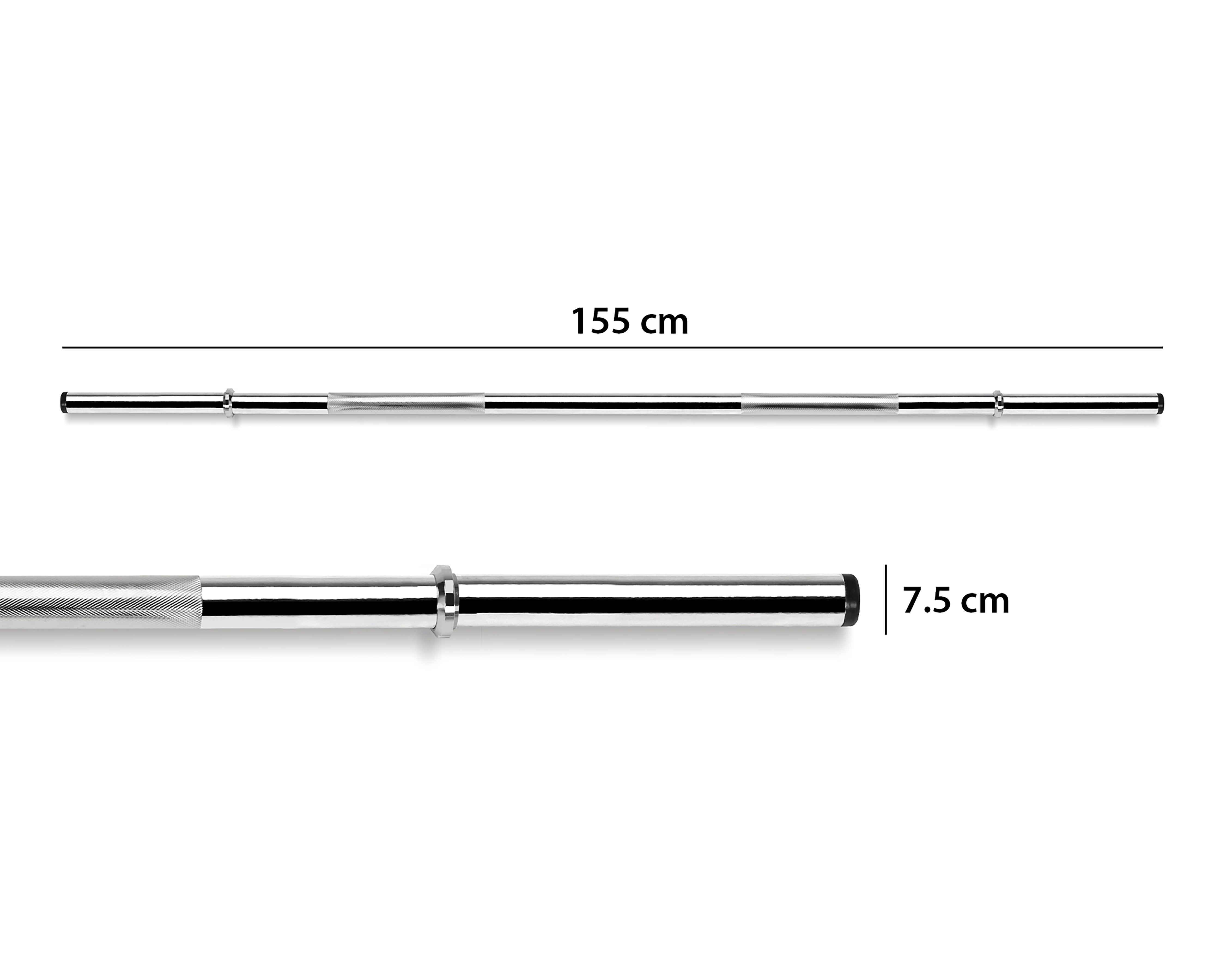 Foto 5 | Foto 5 | Barra para Ejercicio Ziva de Acero Cromado 29 Libras