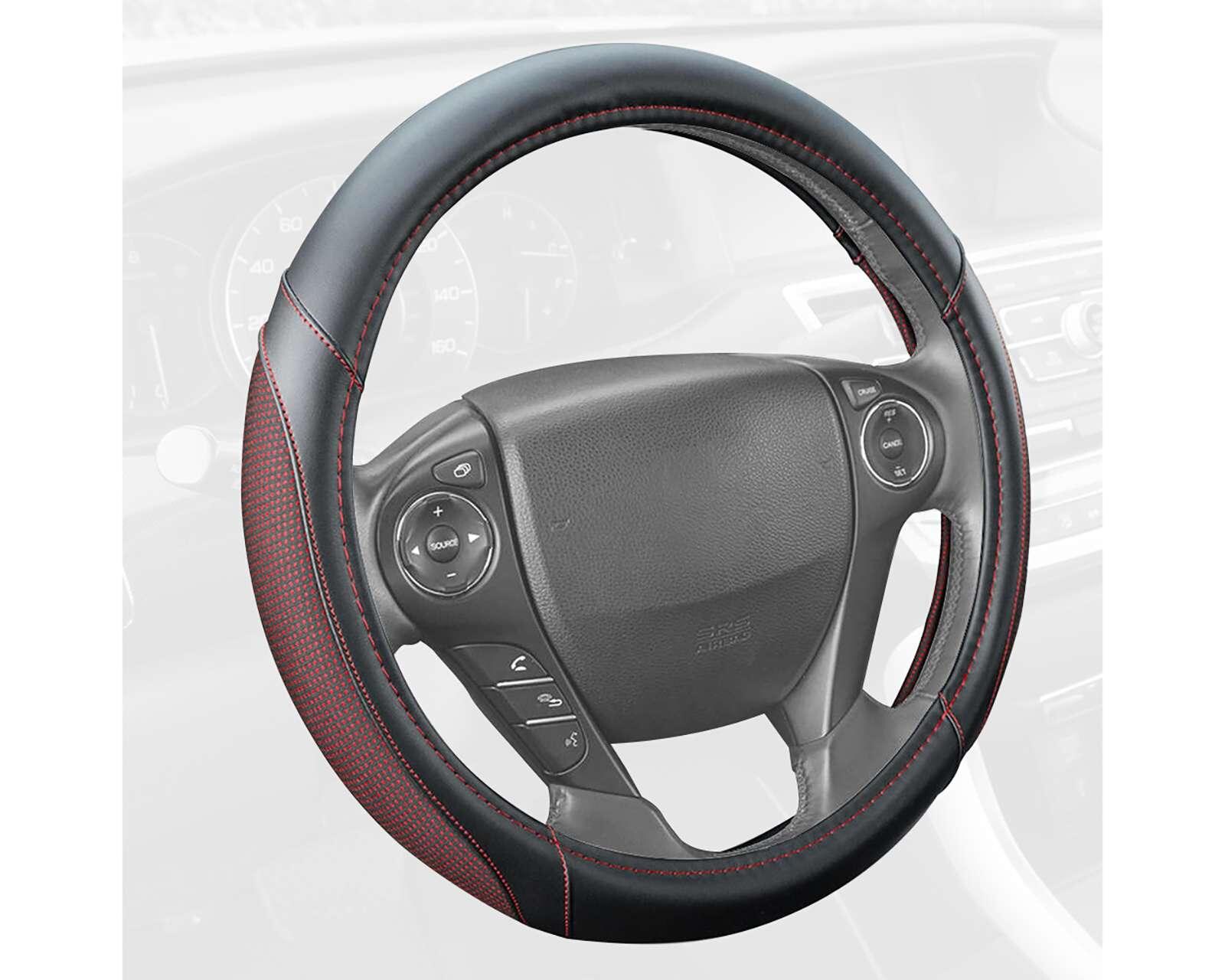 Foto 2 pulgar | Foto 1 | Cubrevolante Motor Trend SW-808-BK-WN color Negro