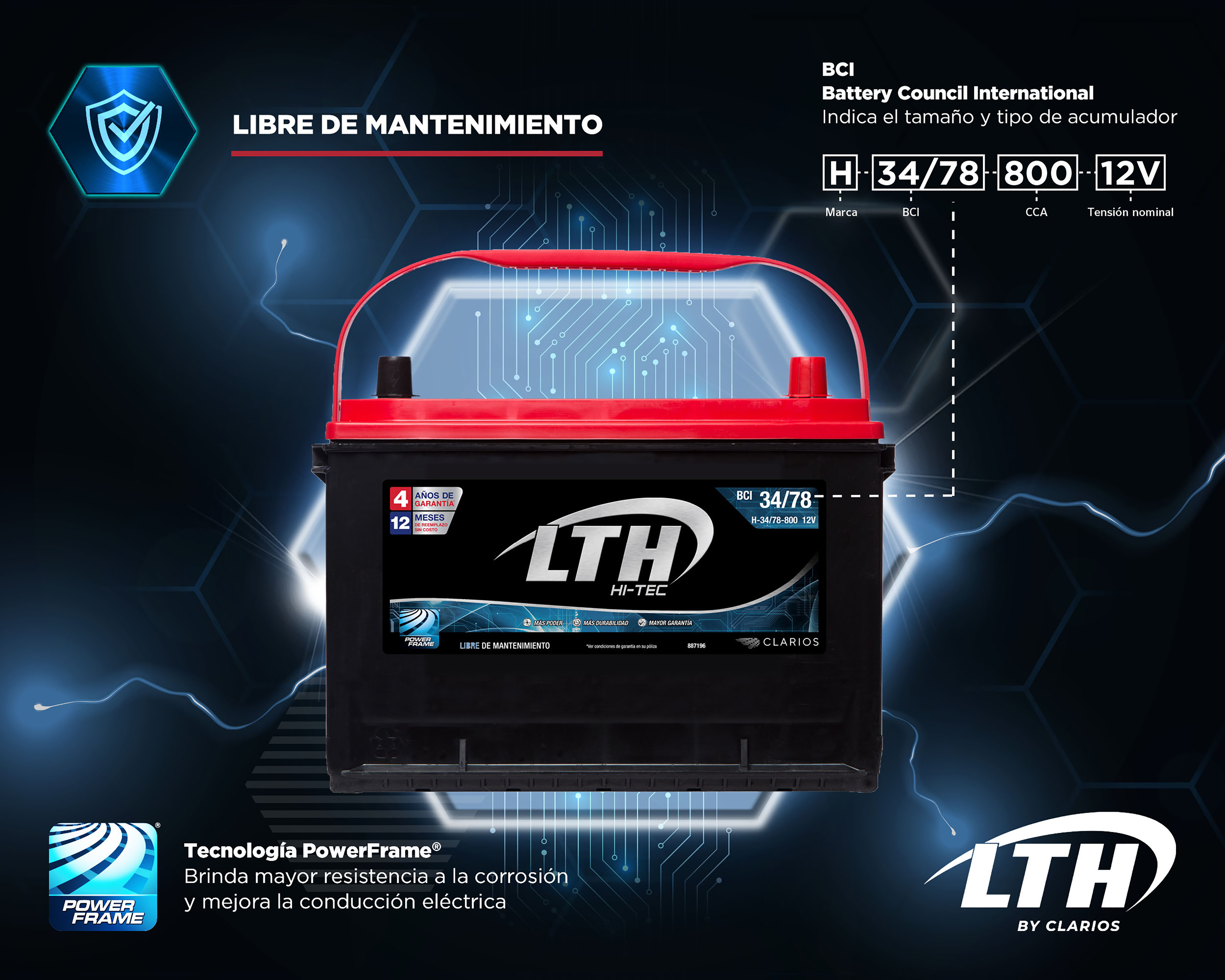 Foto 2 | Foto 2 | Acumulador LTH H-34/78-800