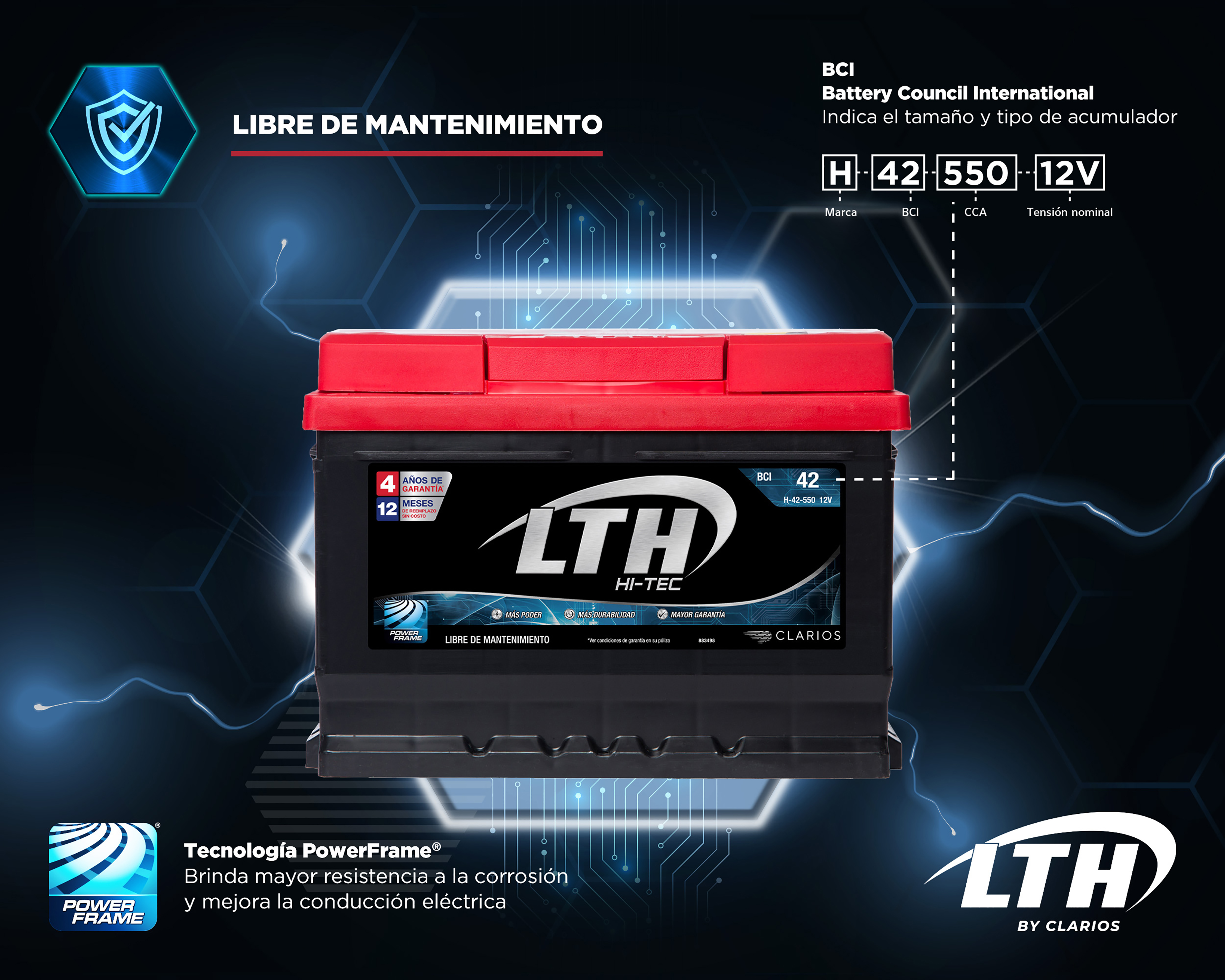 Foto 2 | Foto 2 | Acumulador LTH H-42-550