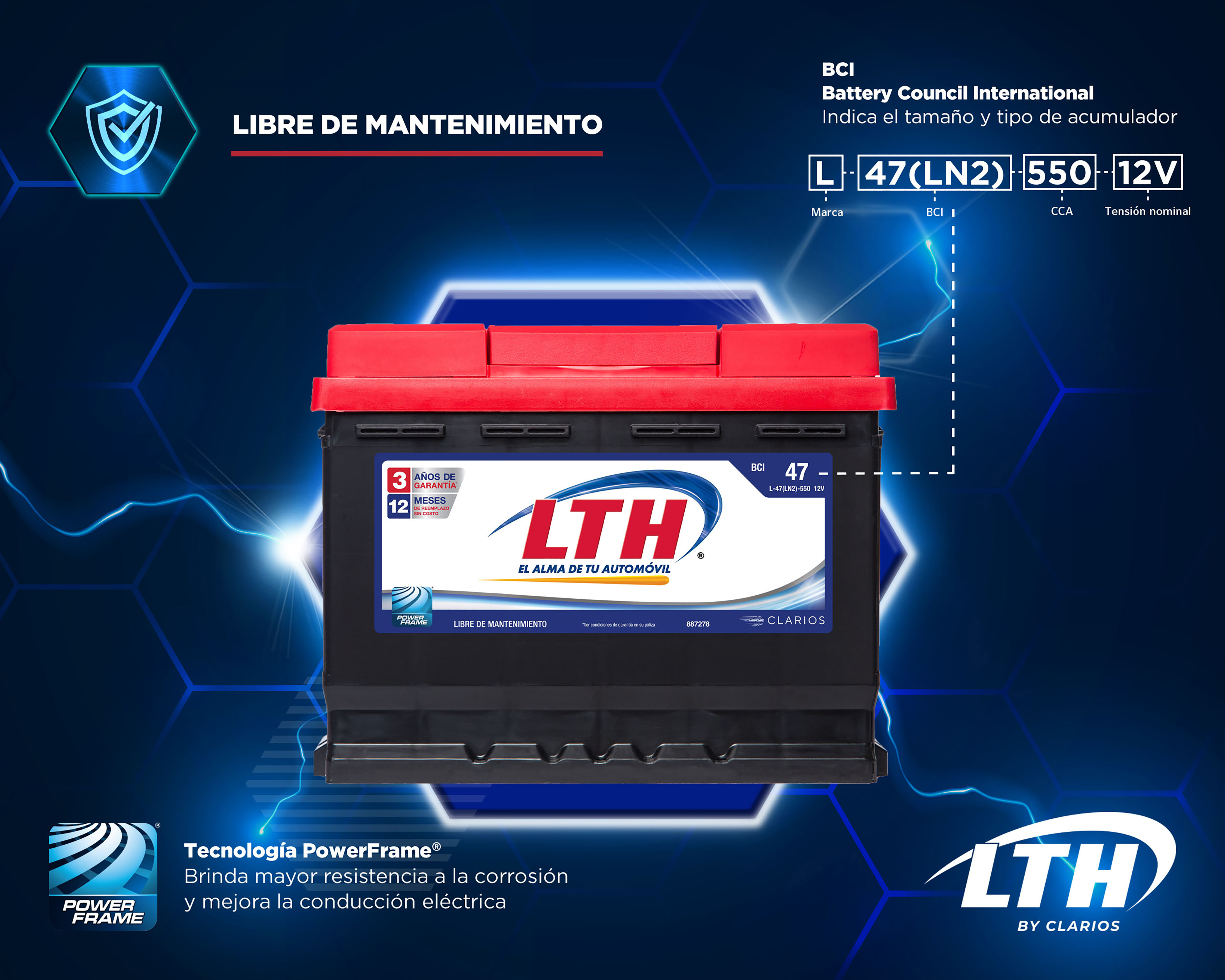 Foto 2 | Foto 2 | Batería para Auto LTH L-47-550