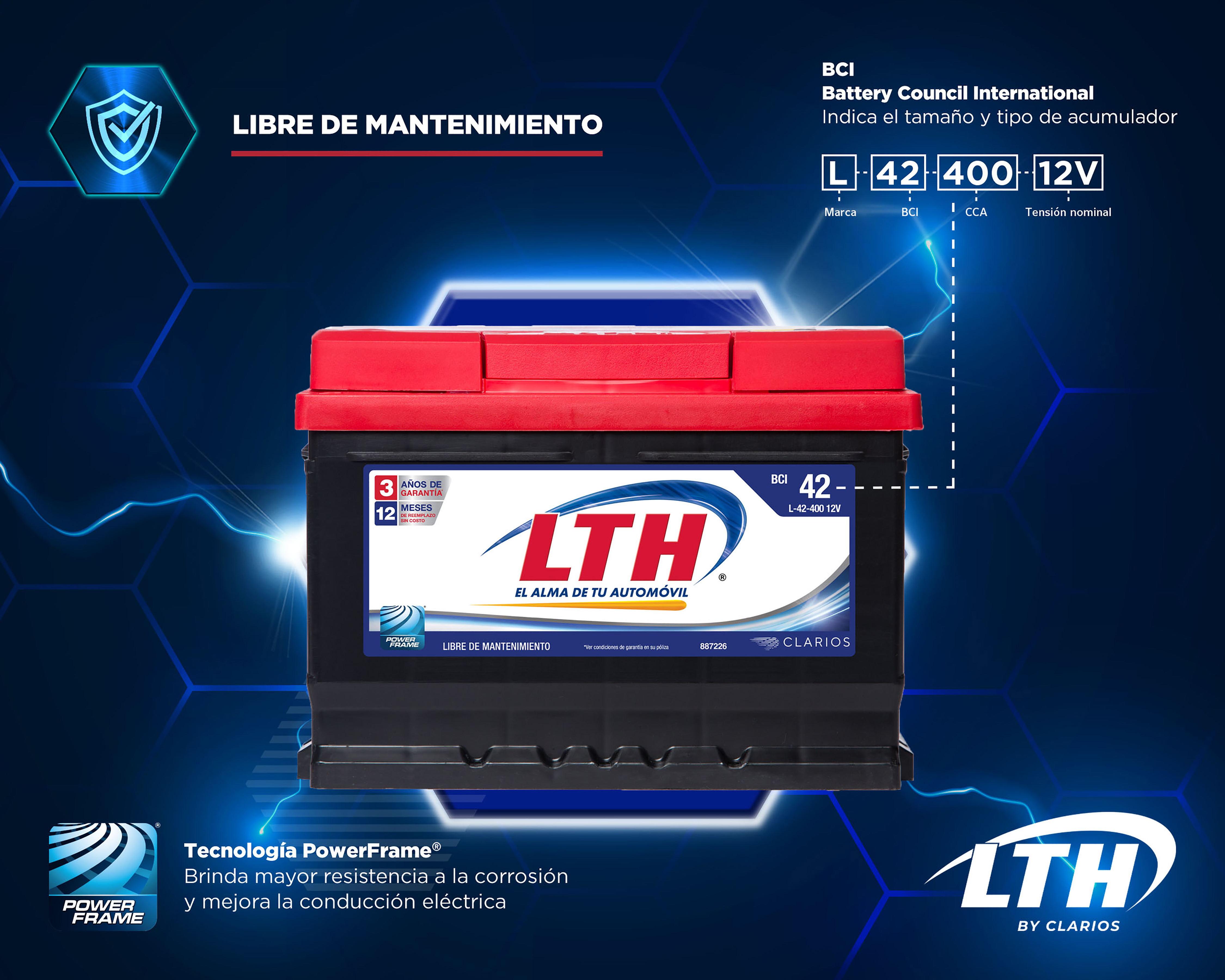 Foto 3 pulgar | Foto 2 | Acumulador LTH L-42-400