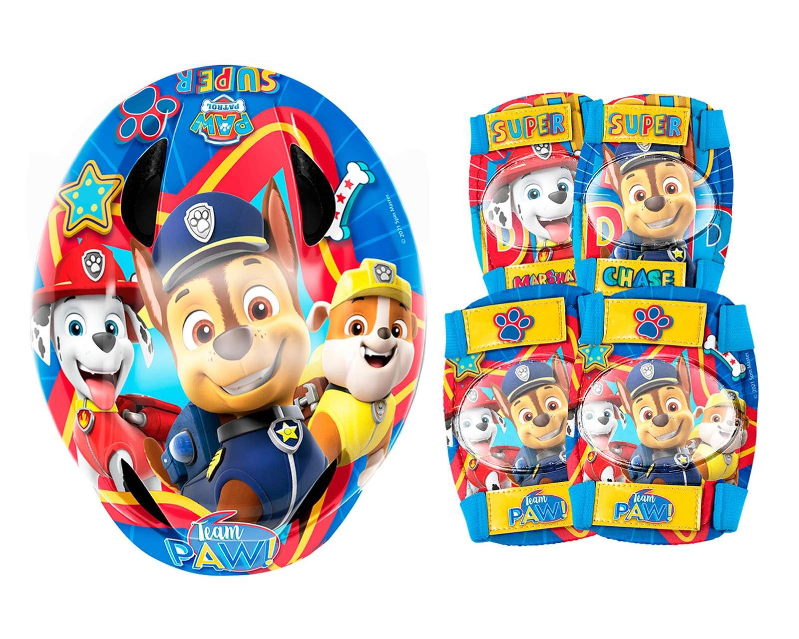 Foto 1 | Foto 1 | Casco y Rodilleras Paw Patrol 5 Piezas