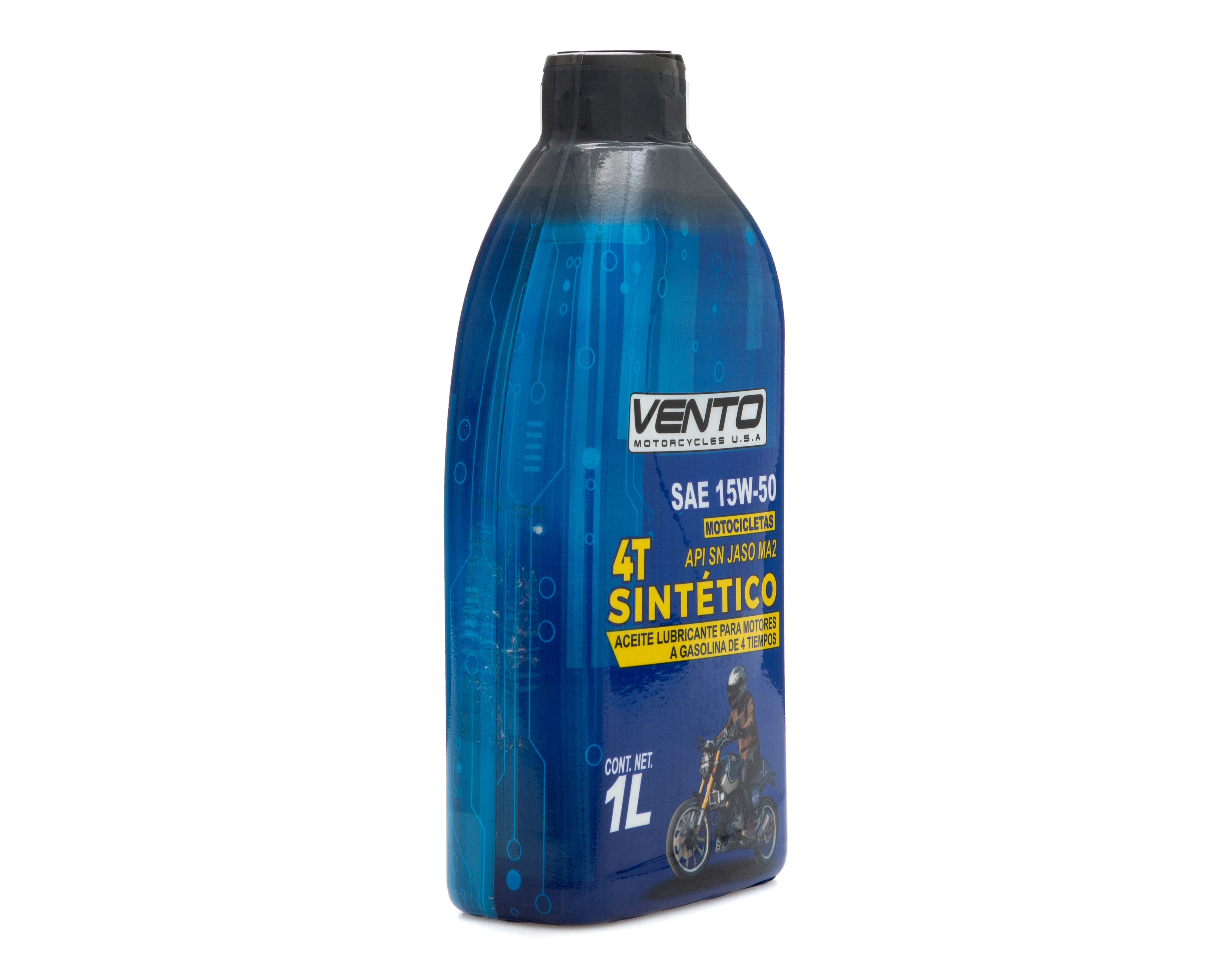 Aceite para Motor 4T Sintético Vento para Motocicleta AC 4TSEMISINT 10W-40 1 Litro