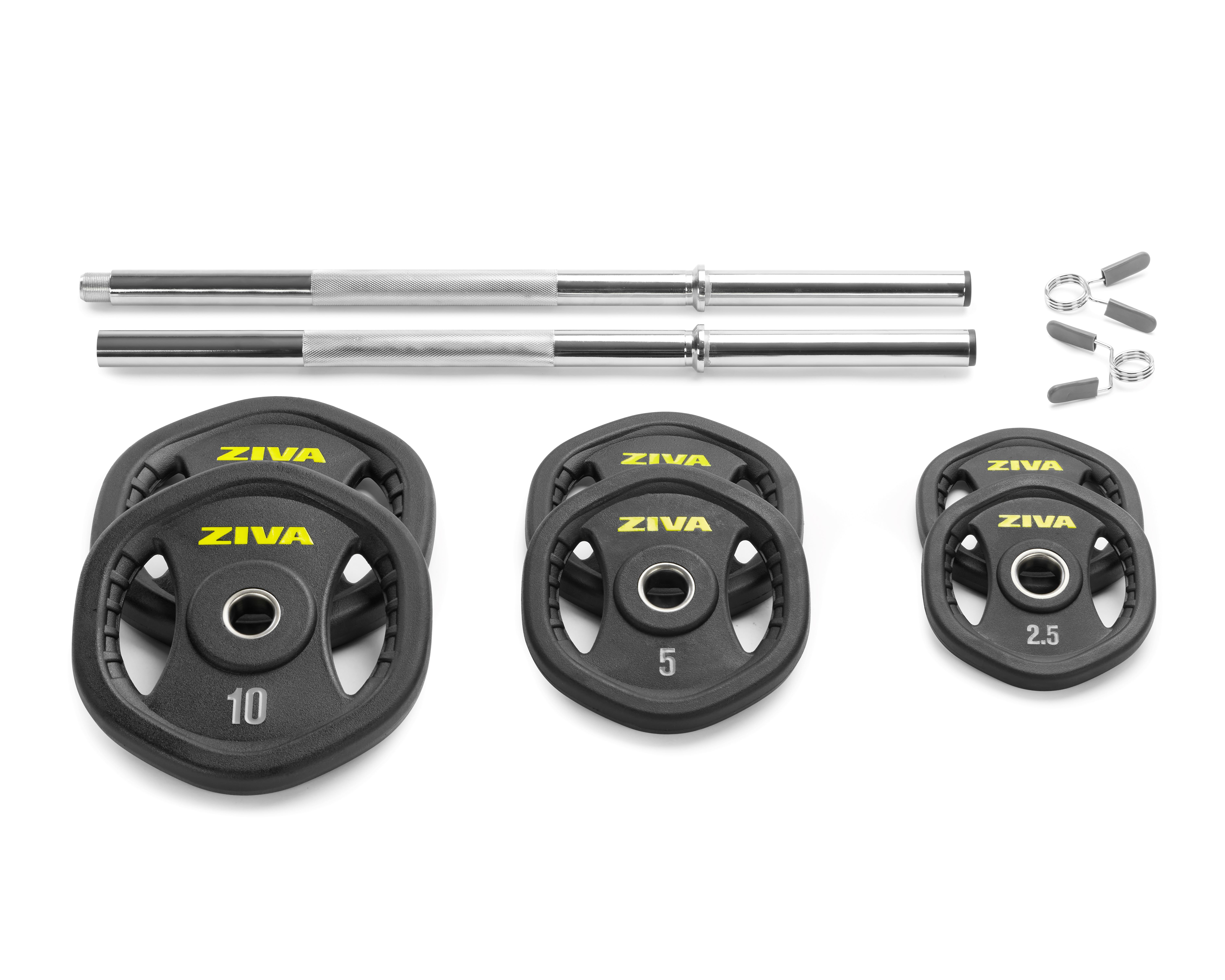 Set de Barra con Discos Ajustables Ziva 9 Piezas