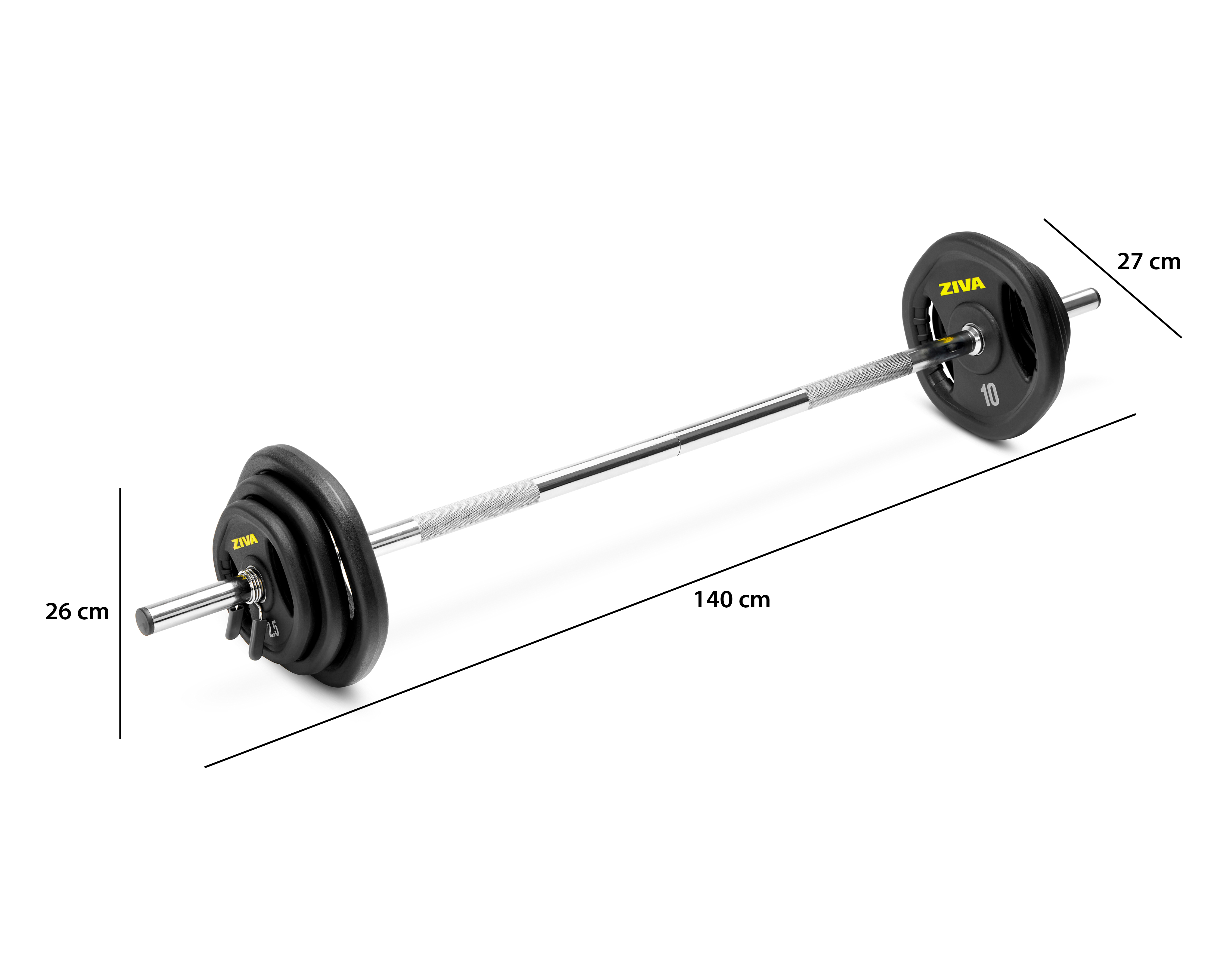 Foto 7 pulgar | Foto 6 | Set de Barra con Discos Ajustables Ziva 9 Piezas