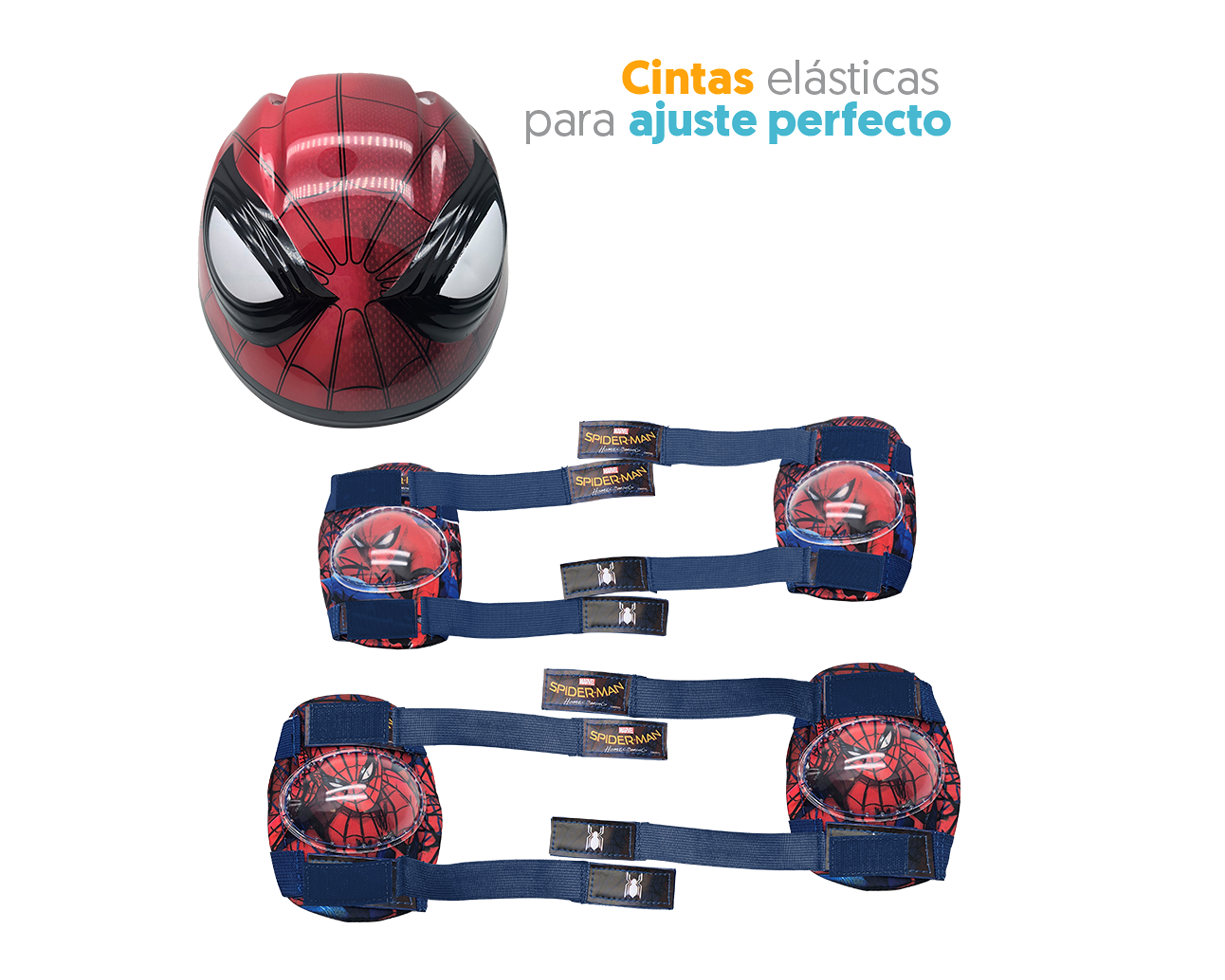 Foto 3 | Foto 3 | Casco con Rodilleras y Coderas Apache Spider-Man 5 Piezas