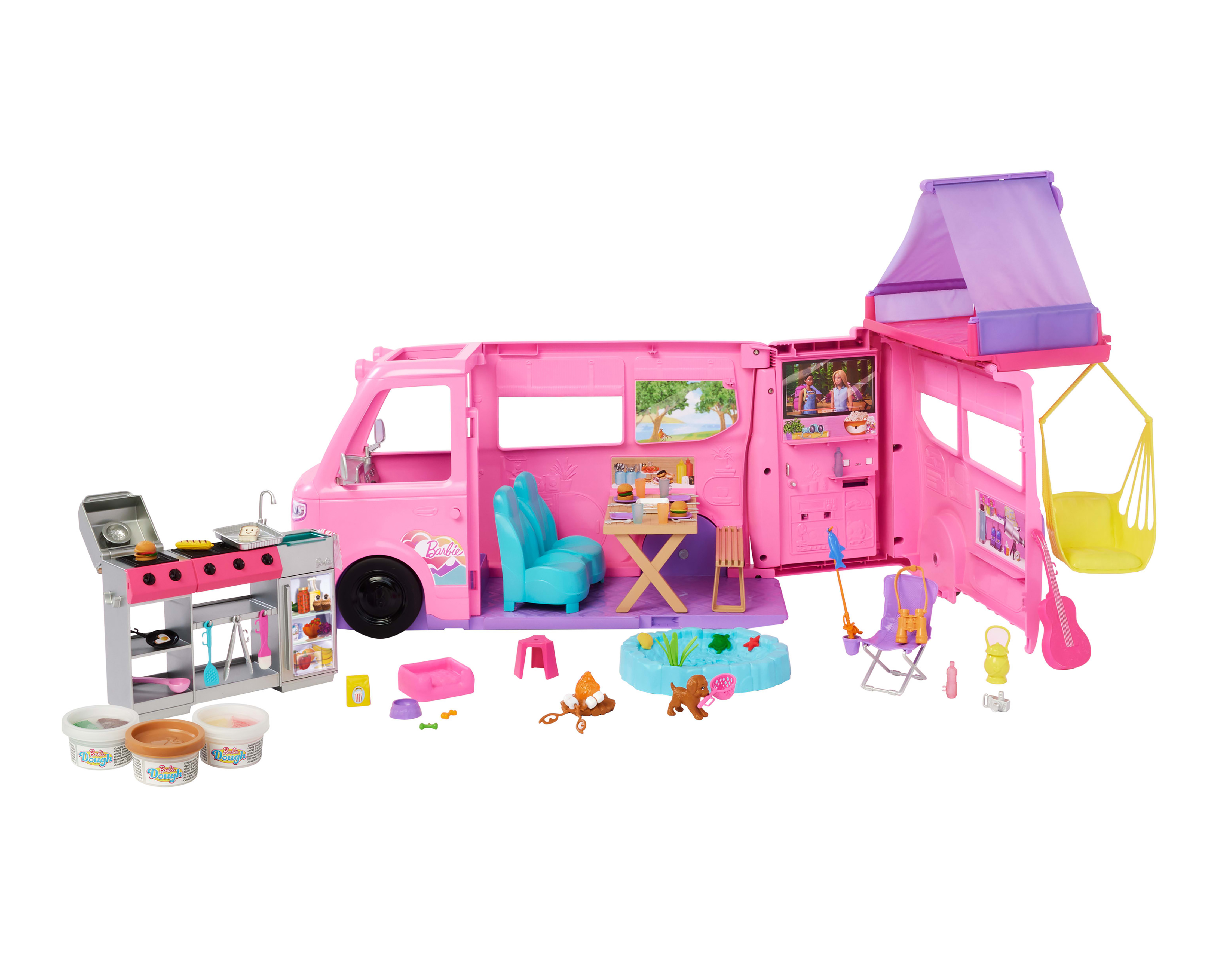 Foto 2 pulgar | Foto 1 | Camper Barbie con Accesorios