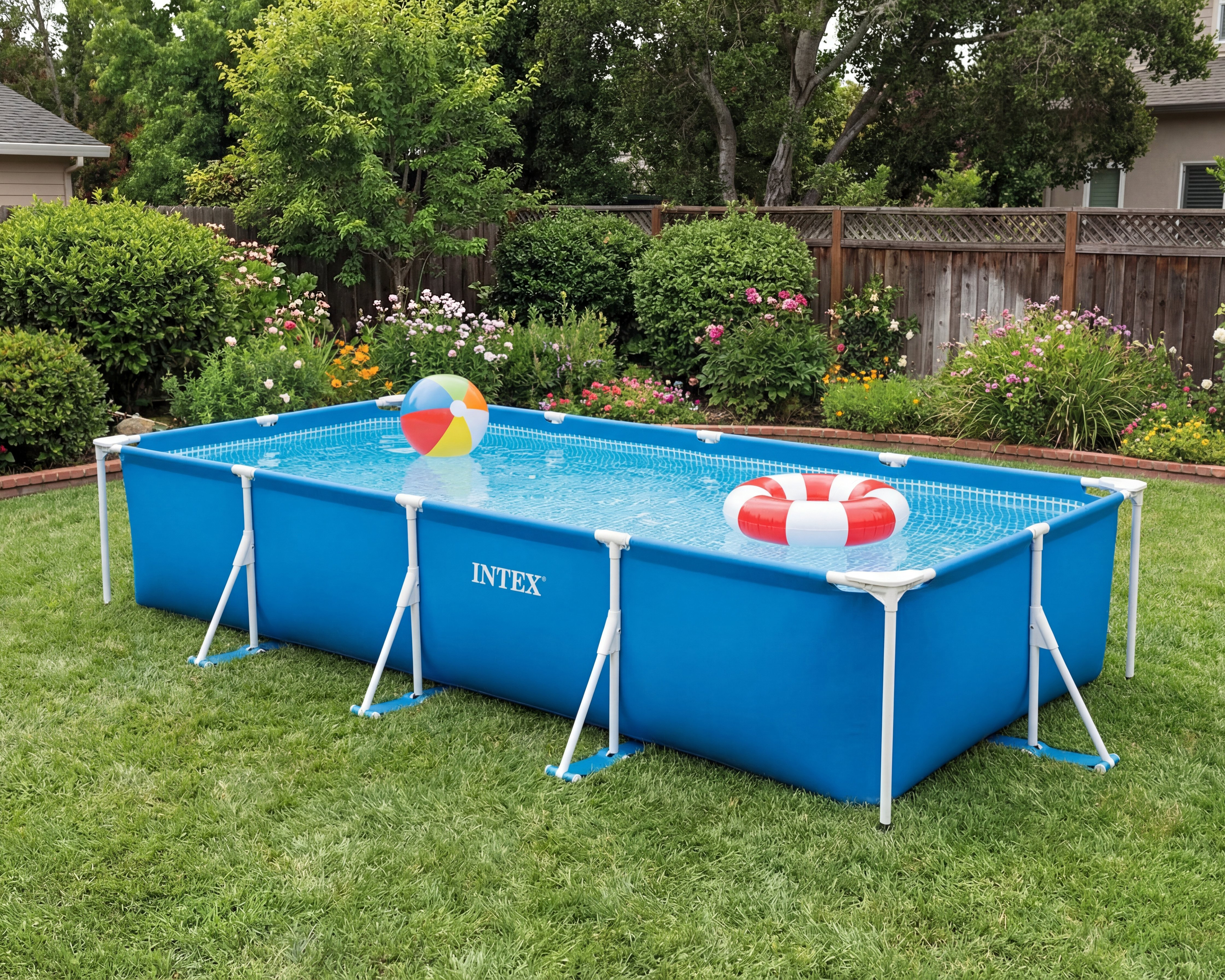 Foto 4 pulgar | Foto 3 | Alberca Rígida Rectangular Intex 7127 Litros 450 x 220 x 84 cm